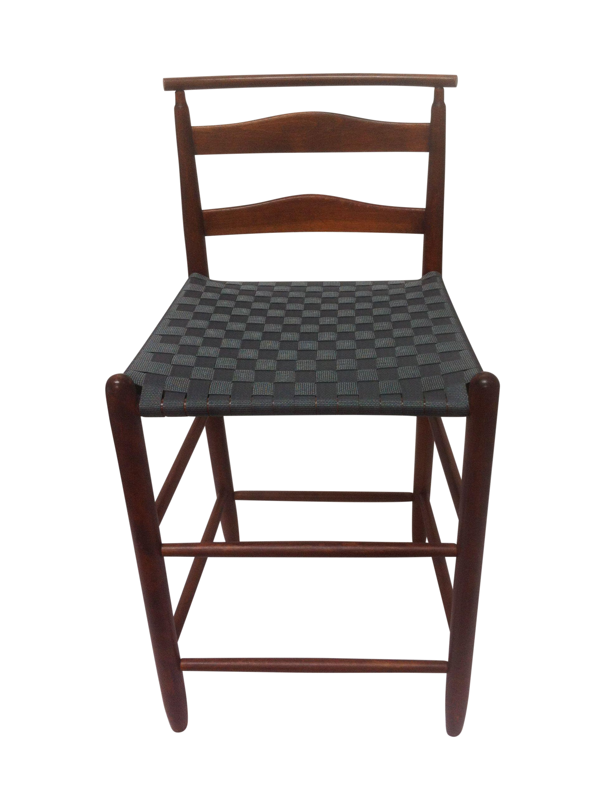 MidCentury Modern Wood Bar Height Chair Chairish