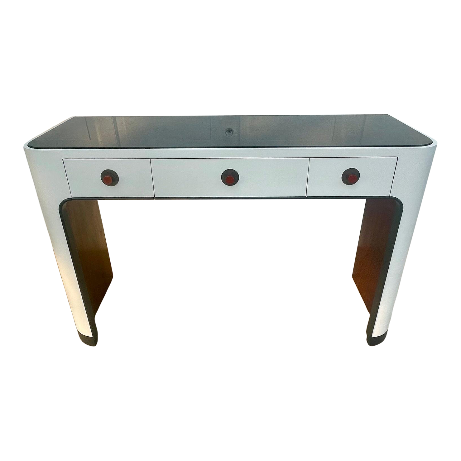 Vintage Art Deco Style Desk or Console by Johnson Furniture Chairish