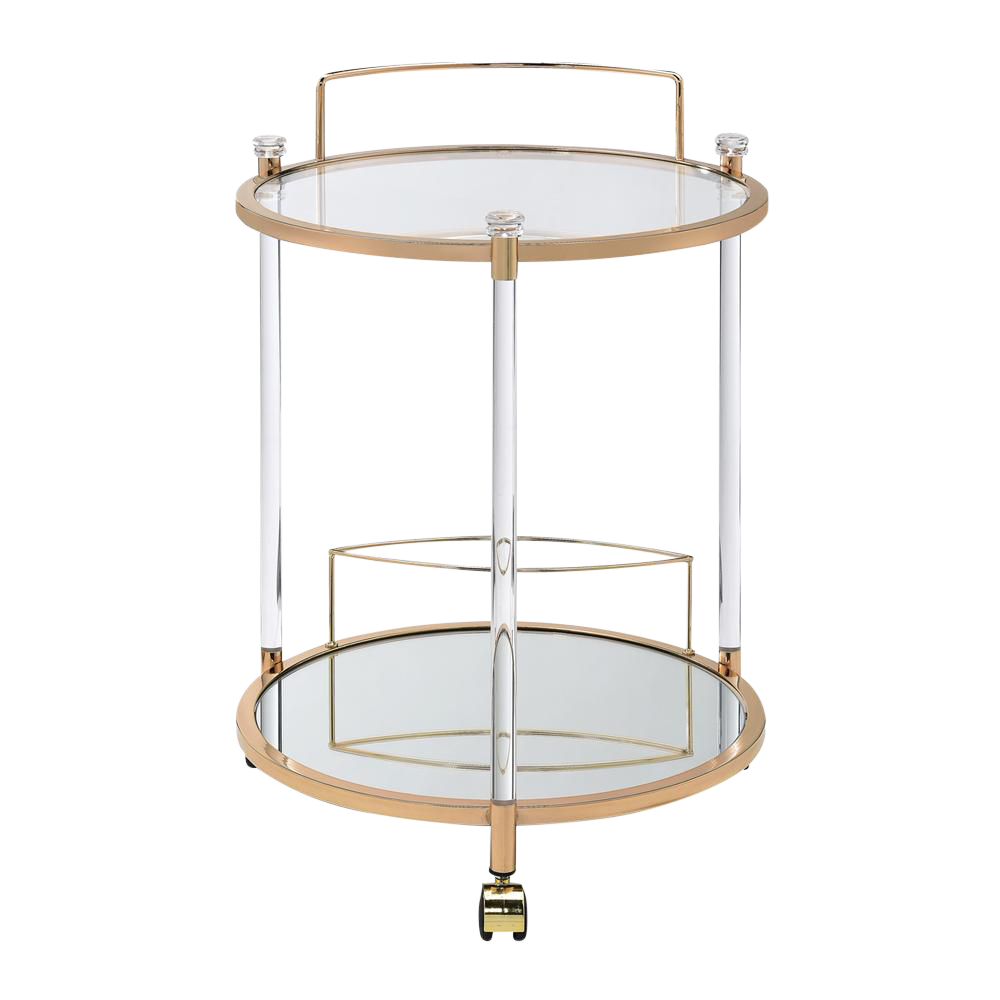 Gold Serving Cart Chairish