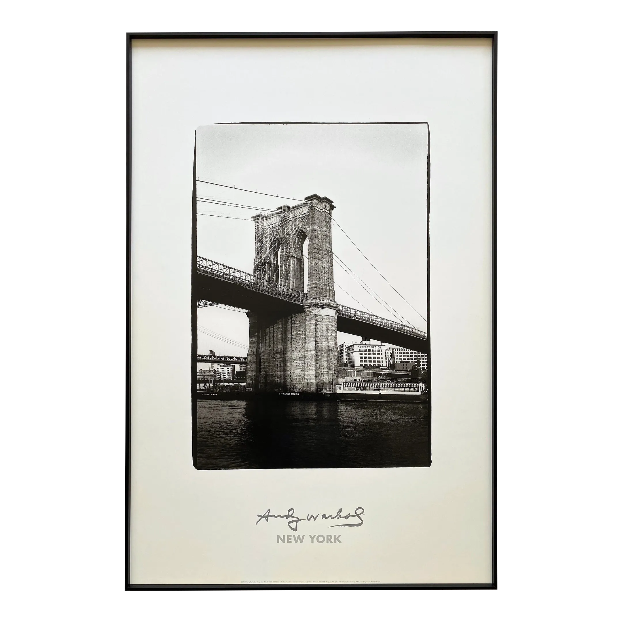 Andy Warhol Foundation Lithograph Photo Print Framed Special
