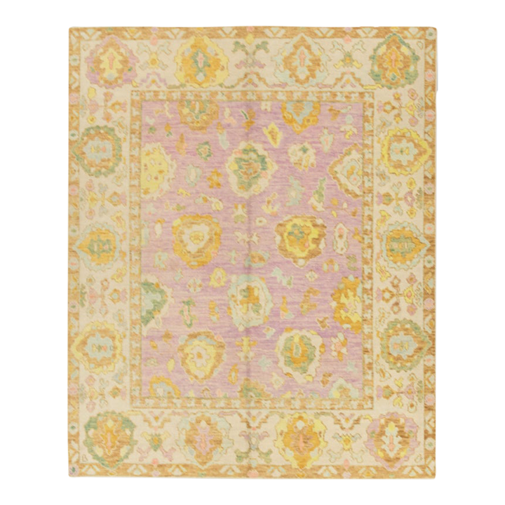 Modern Turkish Oushak Rug 6'7" x 7'11" Chairish