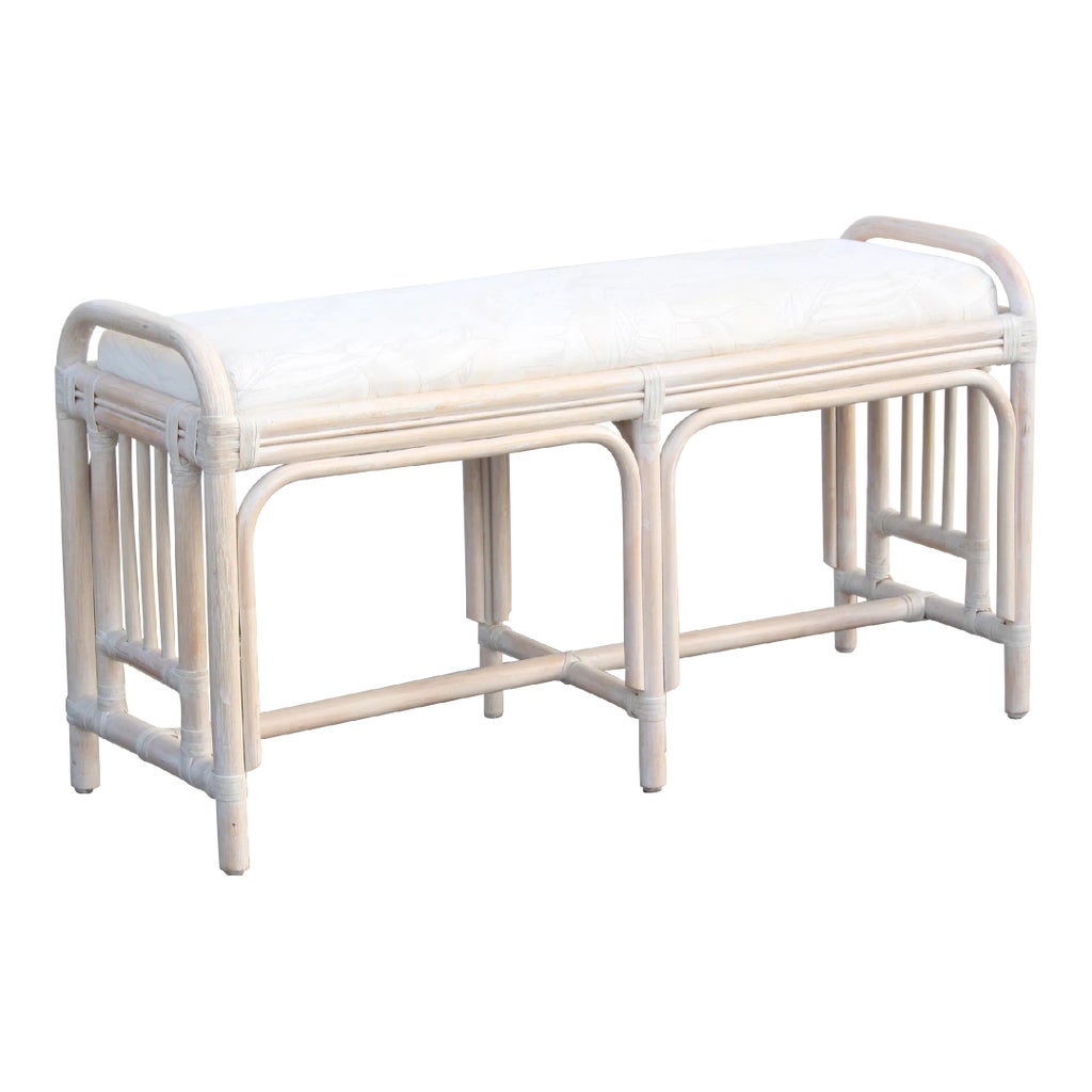 1980's Bamboo Bench | Chairish