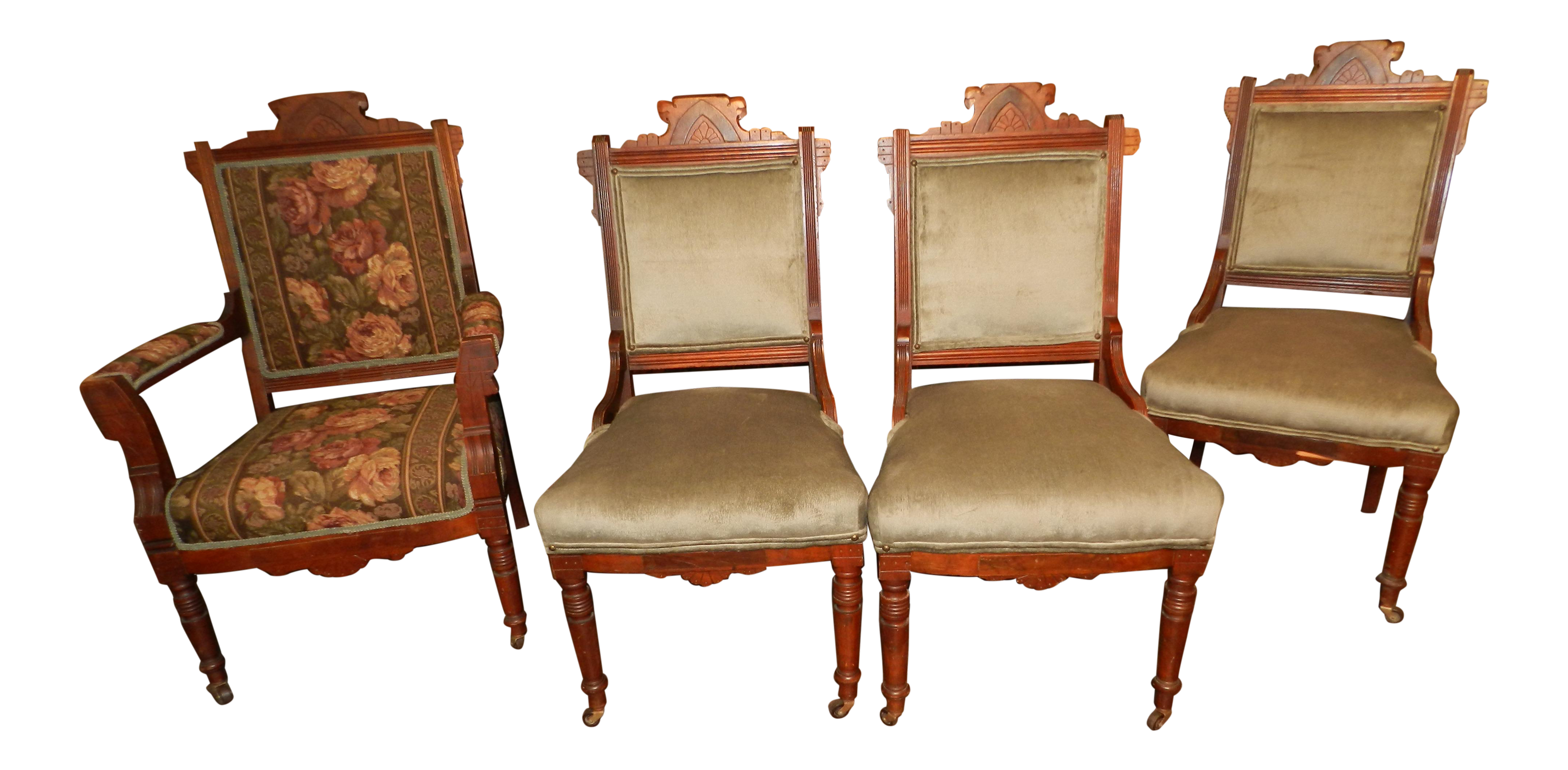 Eastlake Parlor Sofa Chairs Set Chairish