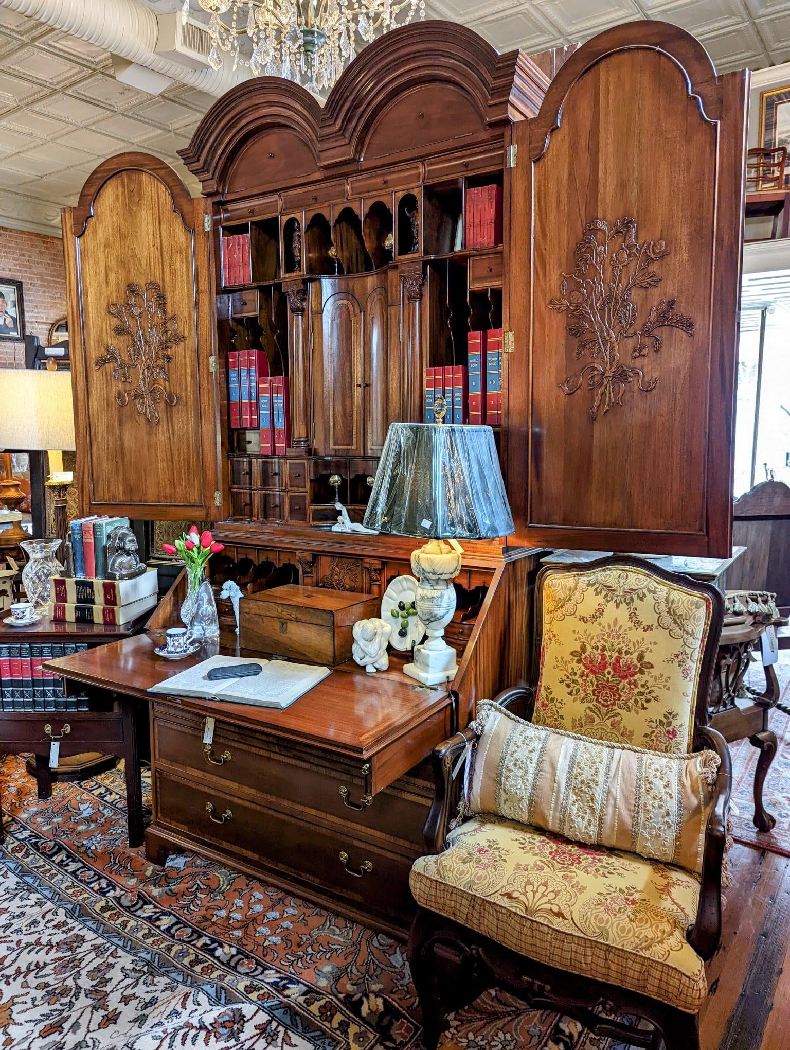 Old secretary desk 2024 with hidden compartments