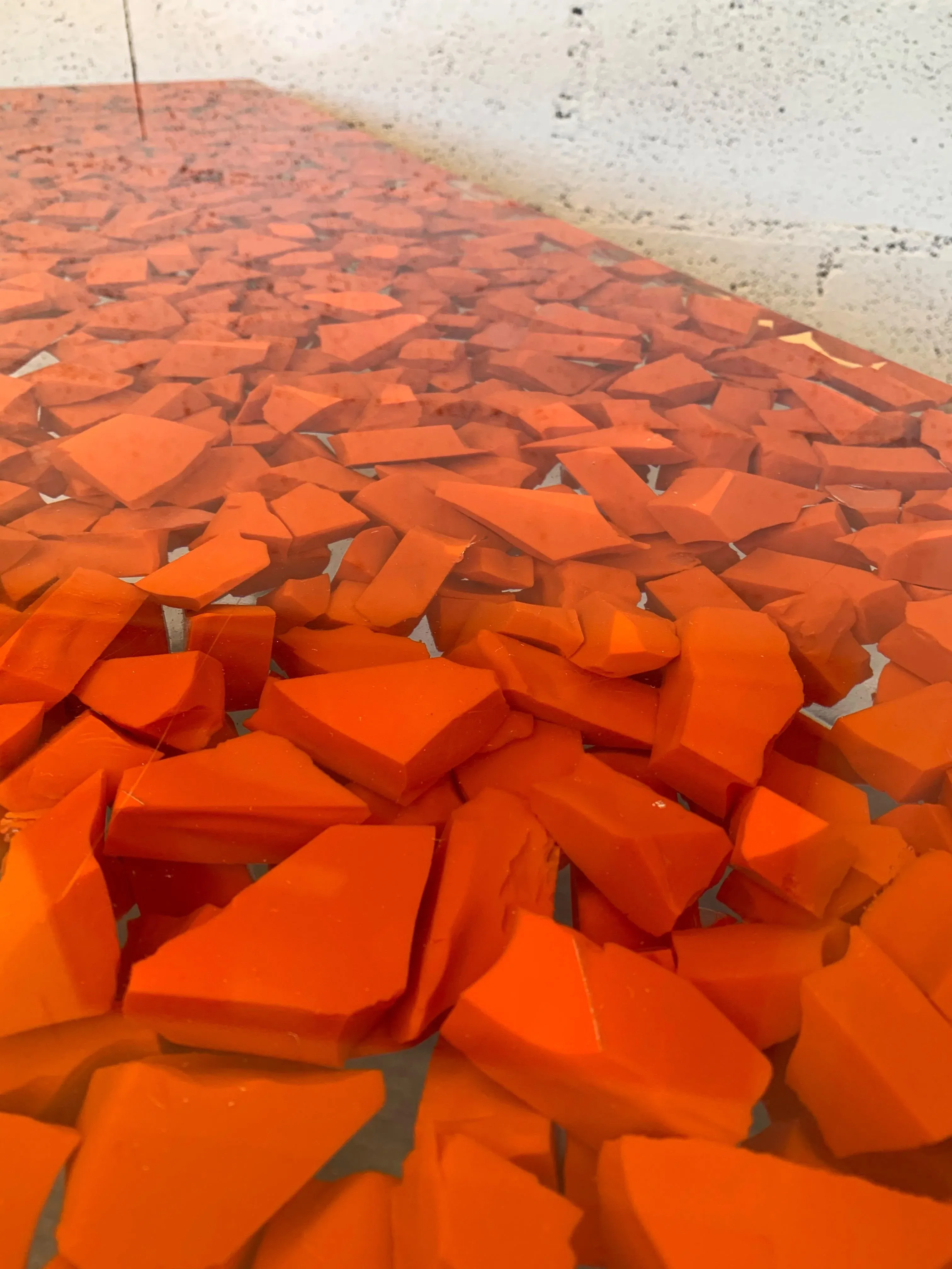 Resin Fractal Inclusion Console Table Desk by Thomas Brant. France 2014Red Tulips in Vase Painting