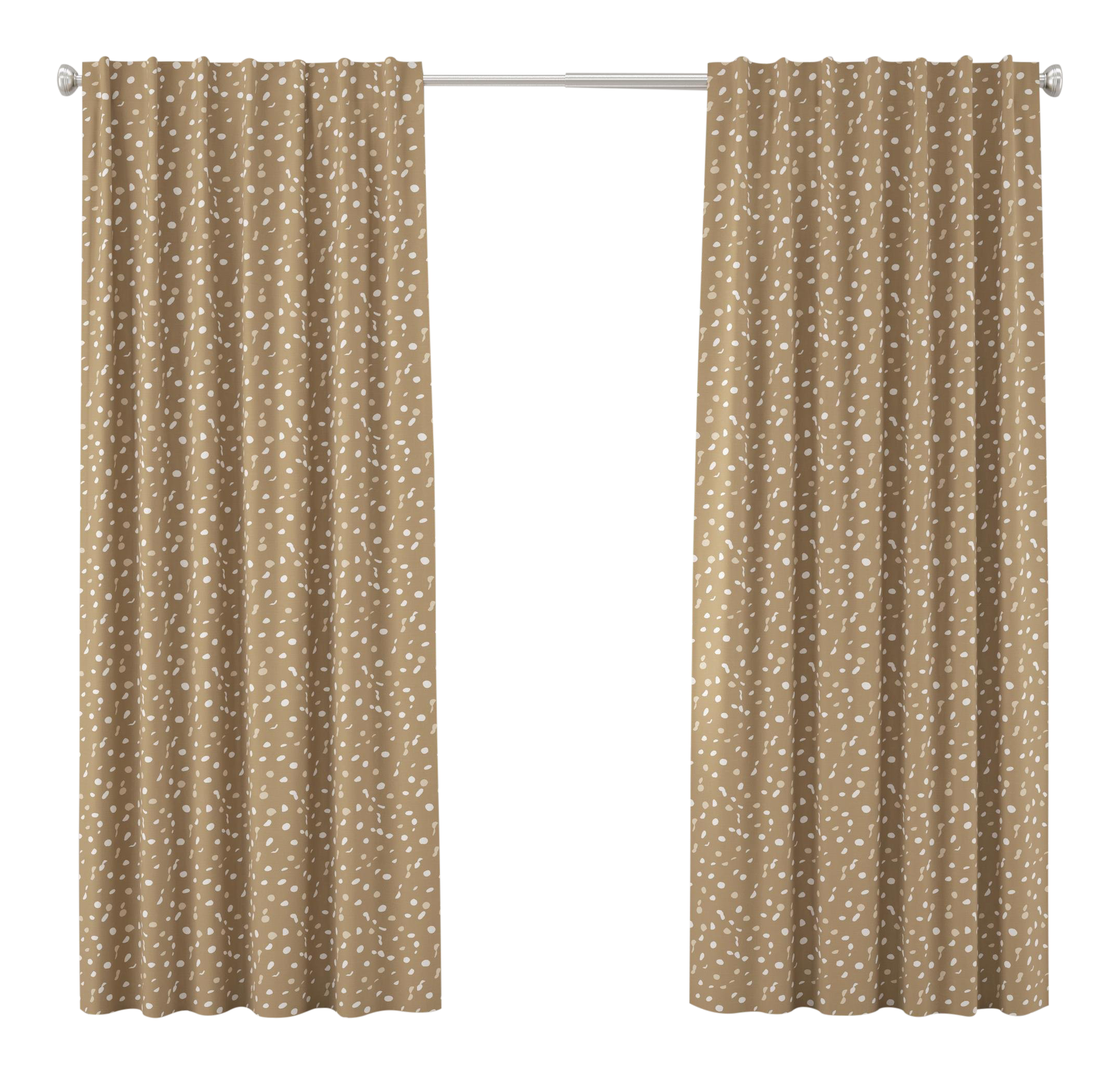 120 Blackout Curtain In Camel Dot By Angela Chrusciaki Blehm For