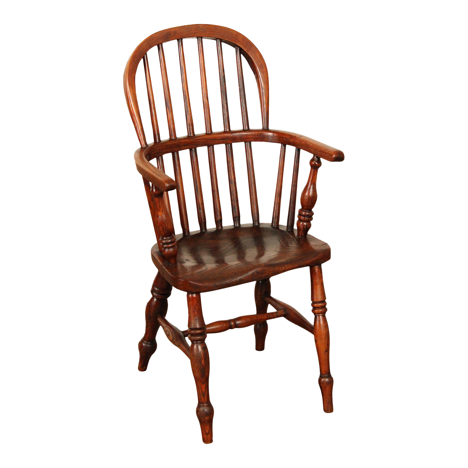 Antique English Elm Windsor Style Children's Armchair Chairish