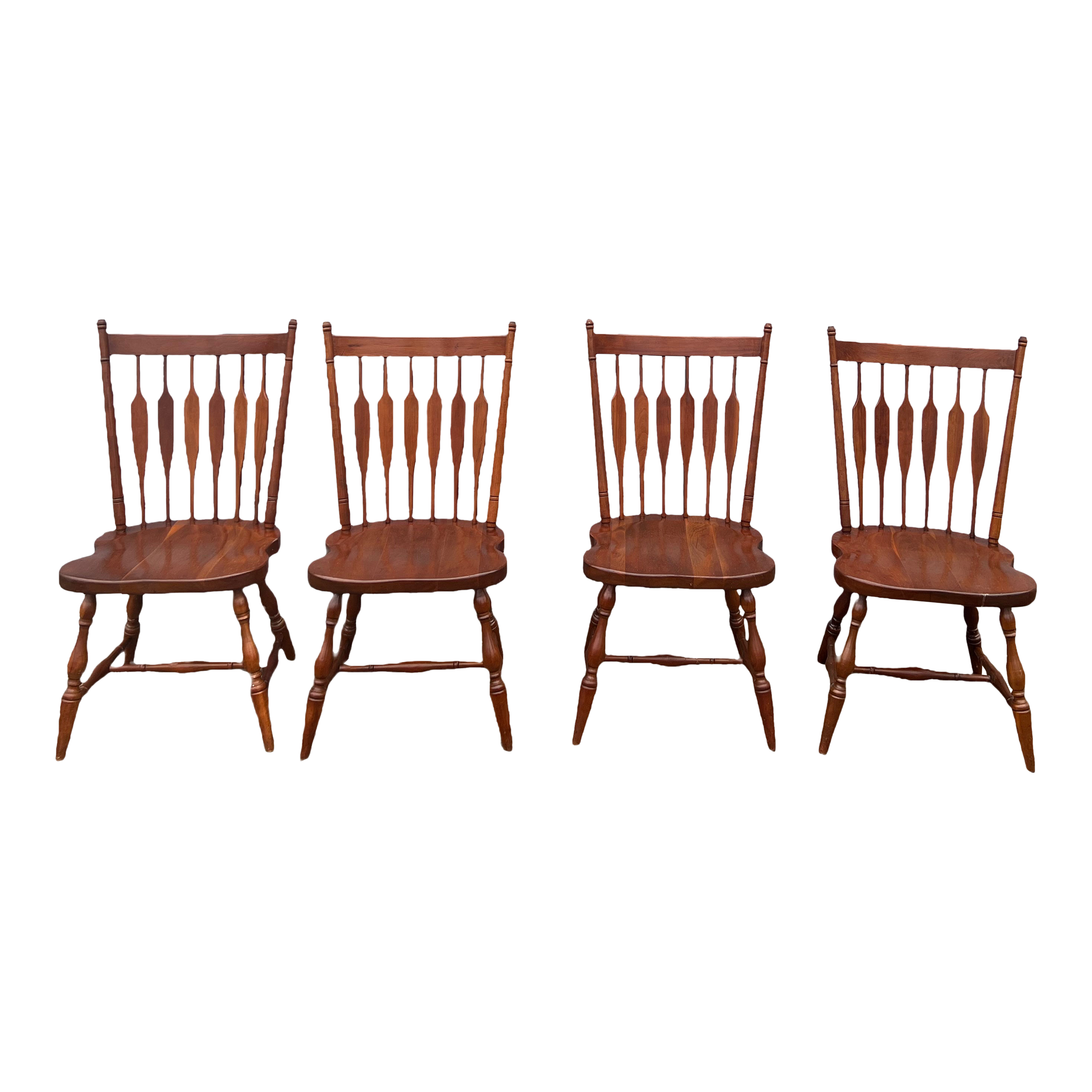 Vintage 1960s Harden Furniture Set of Four Cherry Dining Chairs Chairish