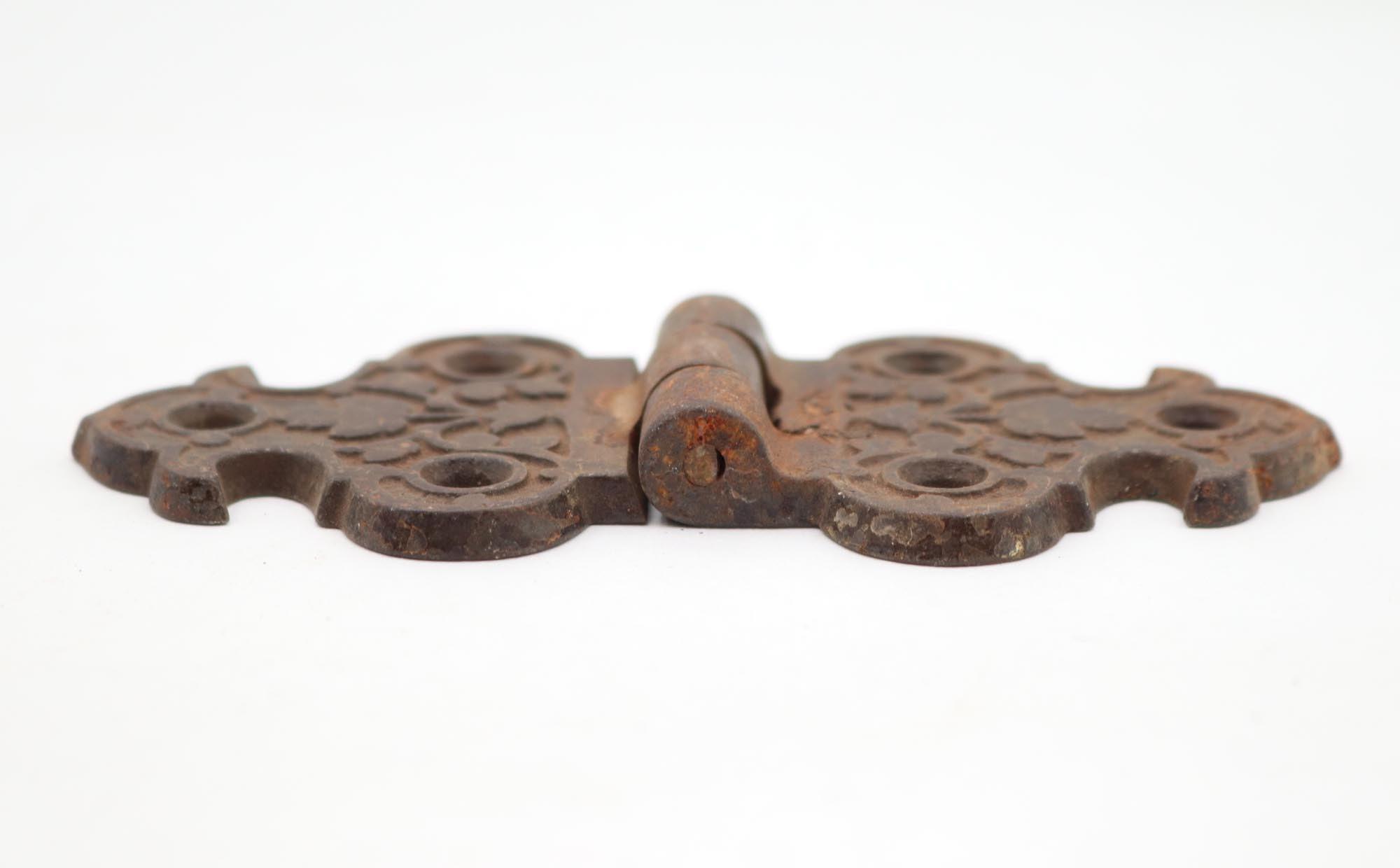 Antique Victorian 5 X 2.5 In. Cast Iron Ice Box Hinge