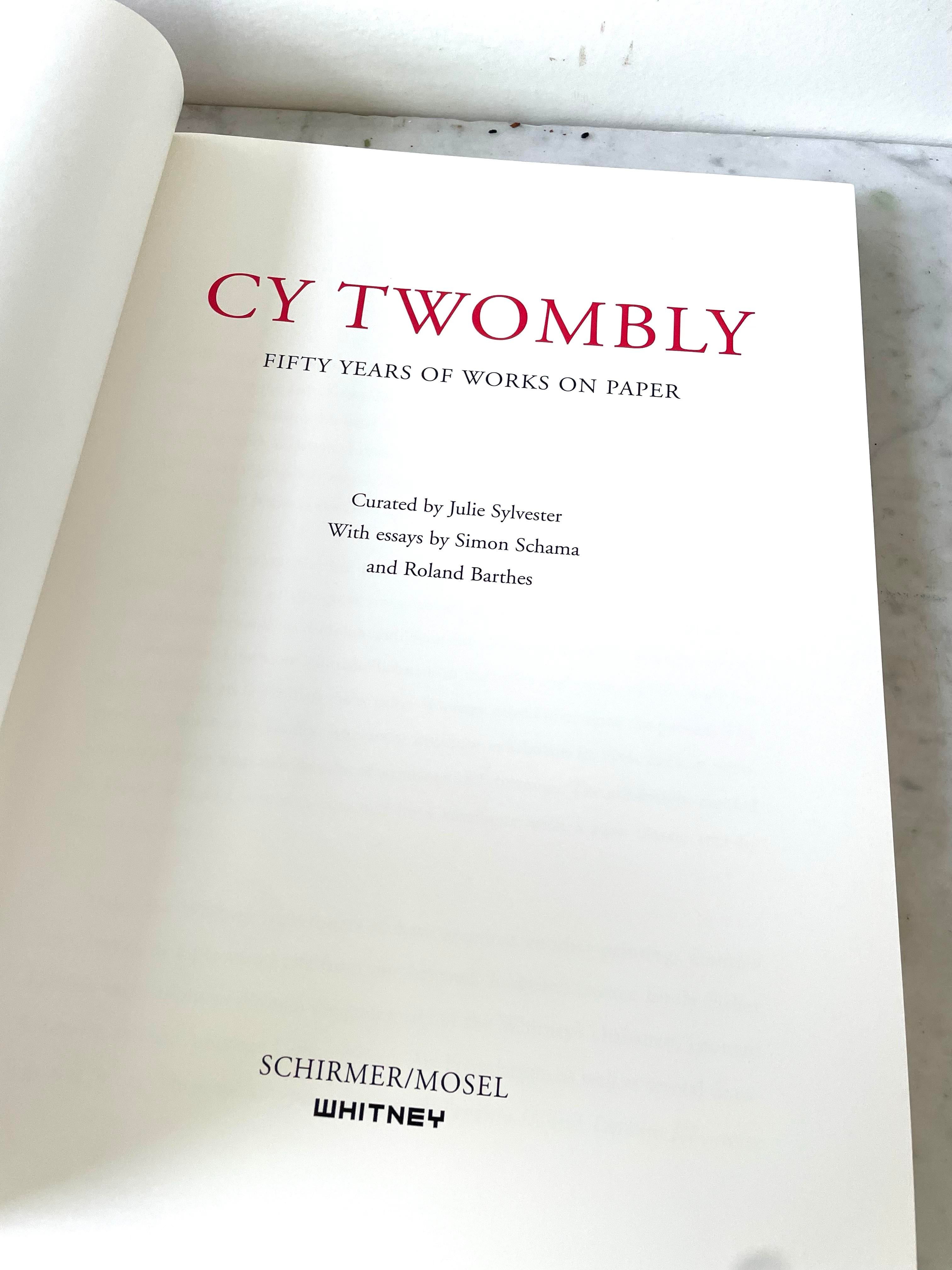Cy Twombly, Fifty Years of Works on Paper, Schirmer/Mosel, 2003 Cy Twombly, Fifty Years of Works on Paper, Schirmer/Mosel, 2003