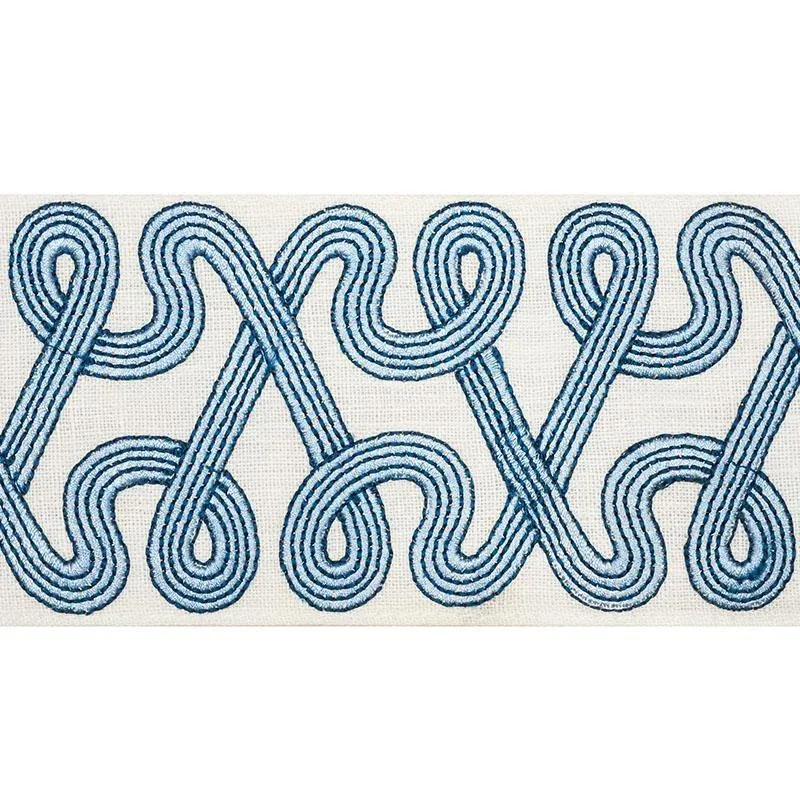 Schumacher Freeform Embroidered Tape in Clay