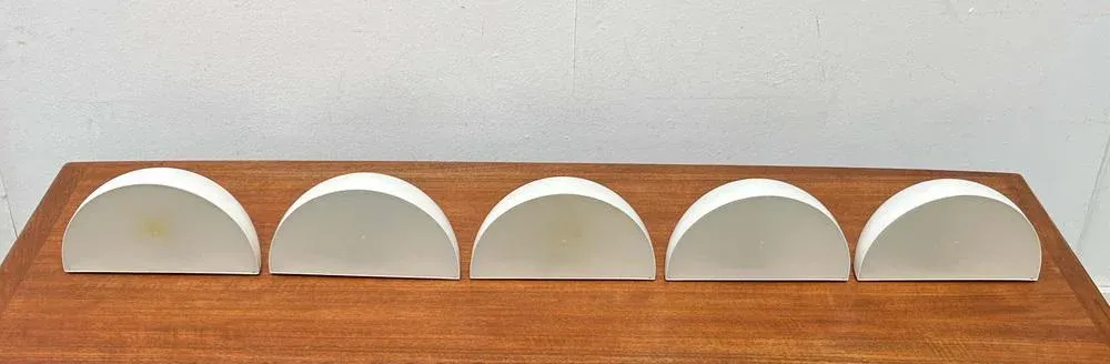 Mid-Century Modern Danish Minimalist Model 4011 Downlight Wall Lamps from Focus, 1960s, Set of 5