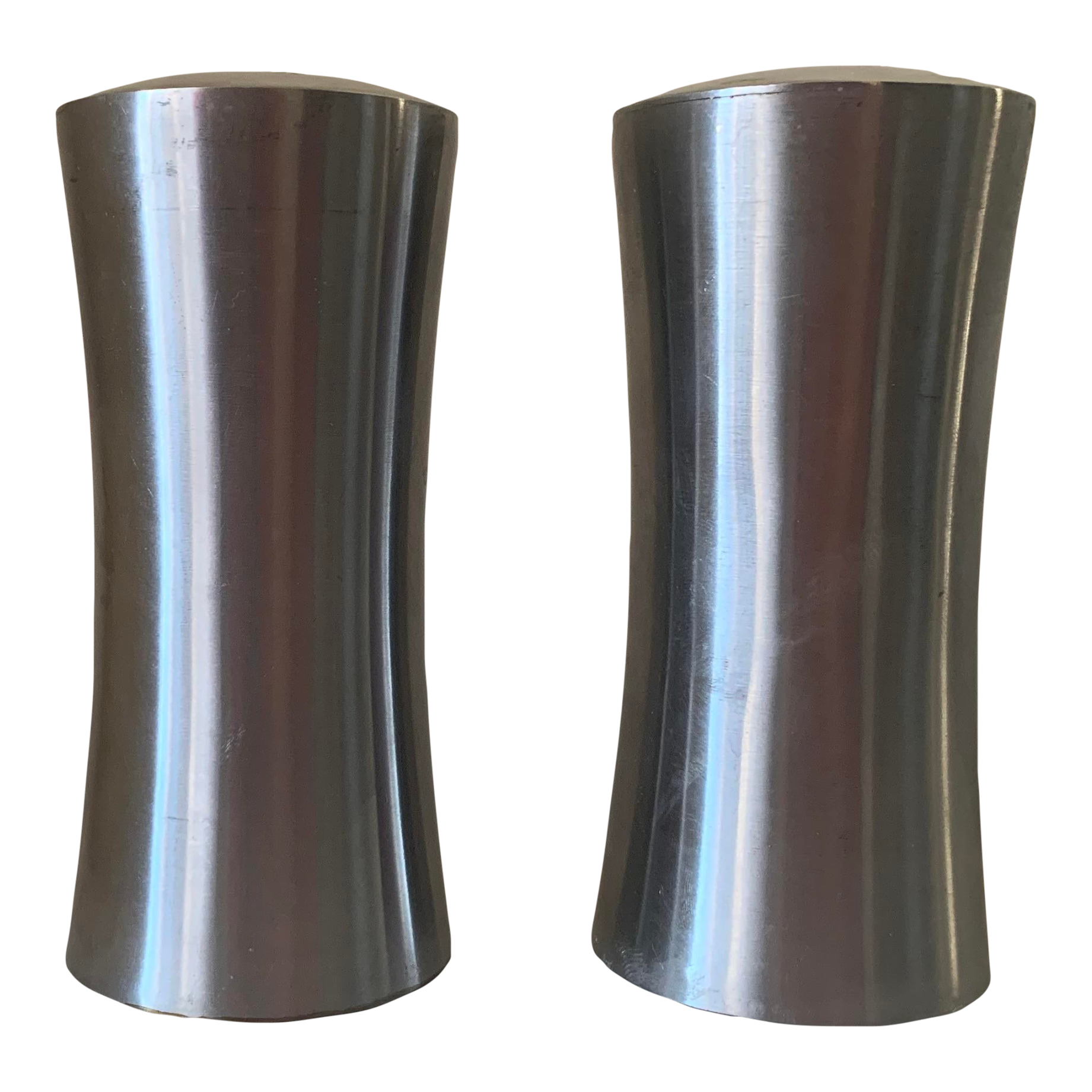 Mid Century Modern Stainless Steel Salt and Pepper Shakers From Sweden- a  Pair, image size:1841x1841