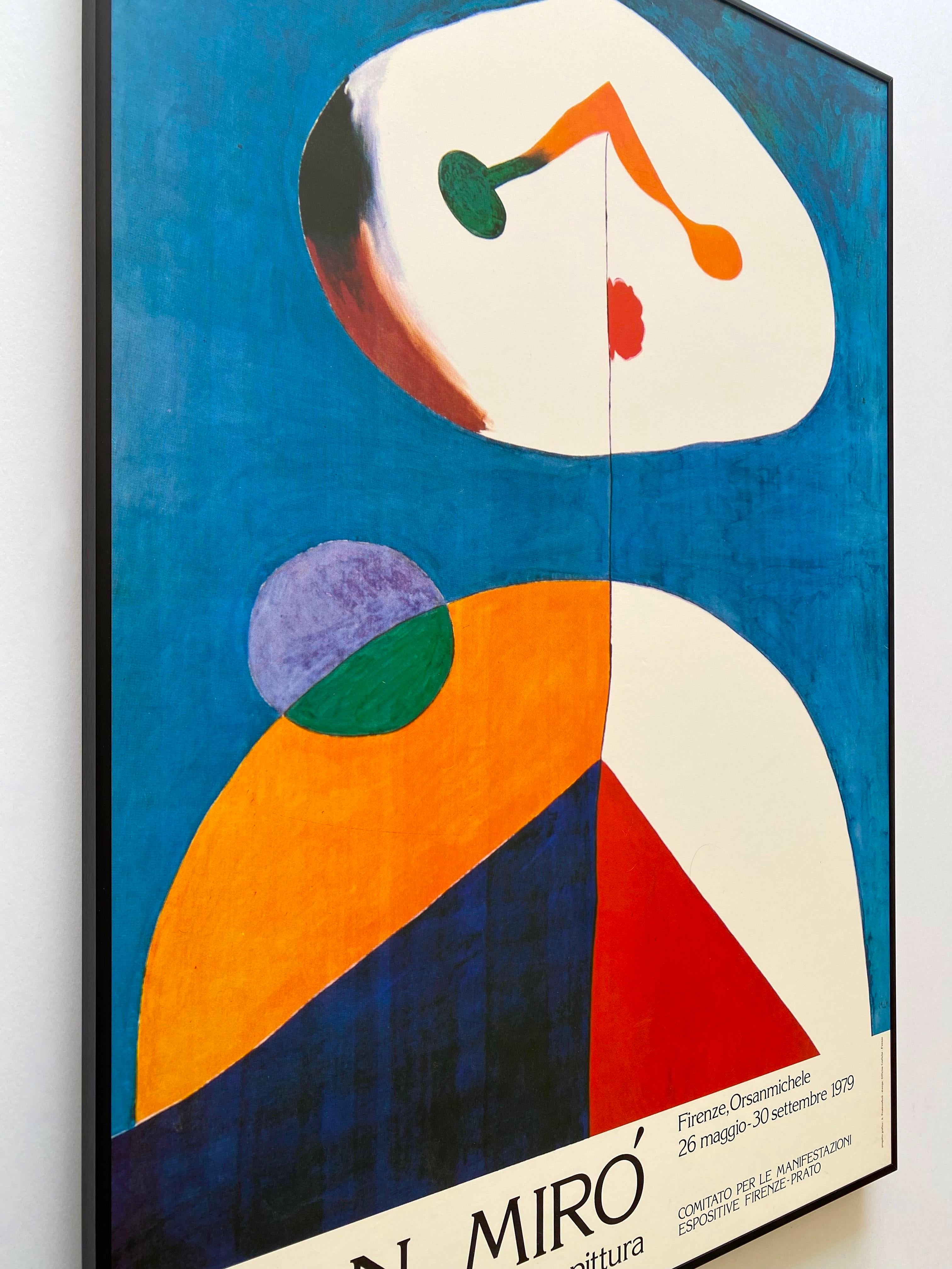 Joan Miro Vintage 1979 Mid Century Modern Lithograph Print