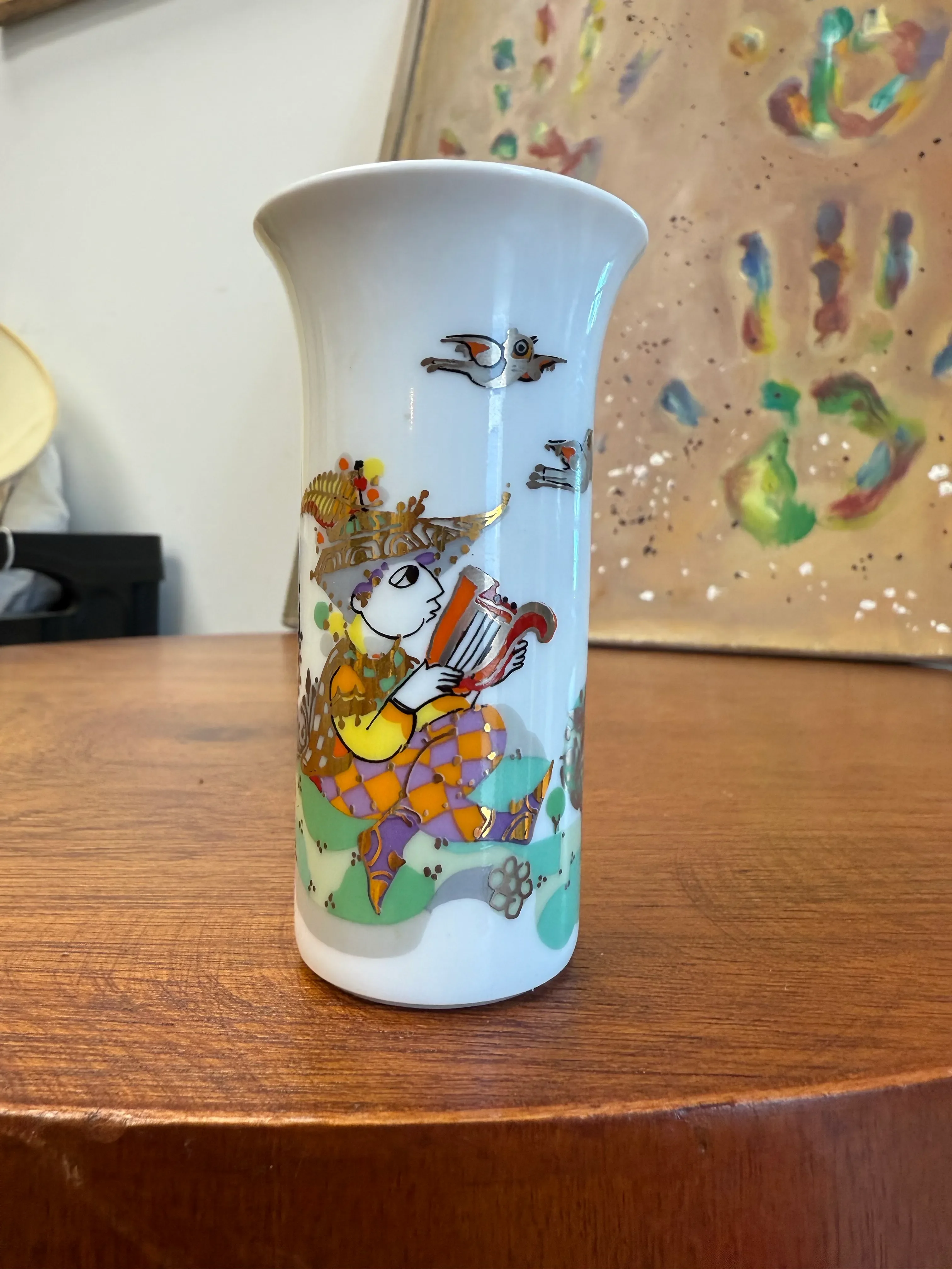 Mid 20th Century Bjorn Wiinblad Rosenthal Vase | Chairish
