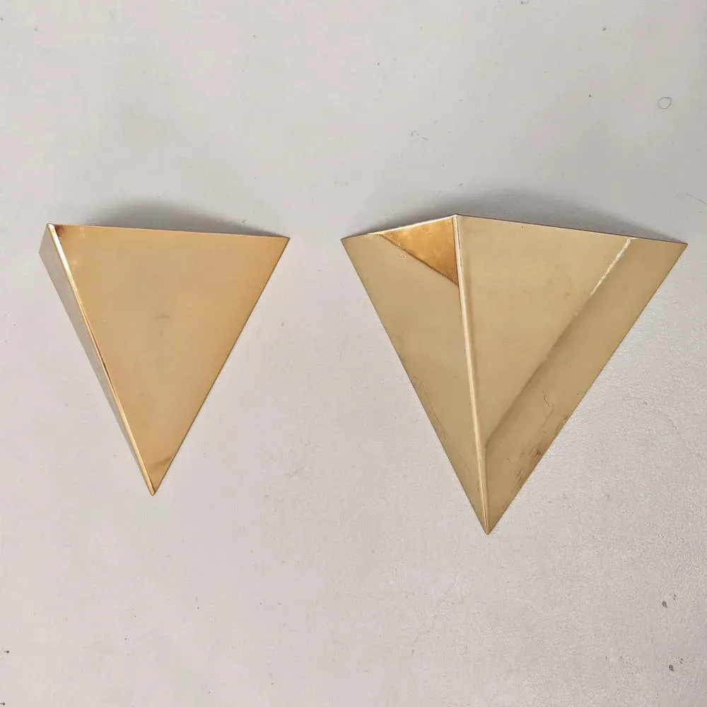 Wall Lamps in Brass, 1970s, Set of 2