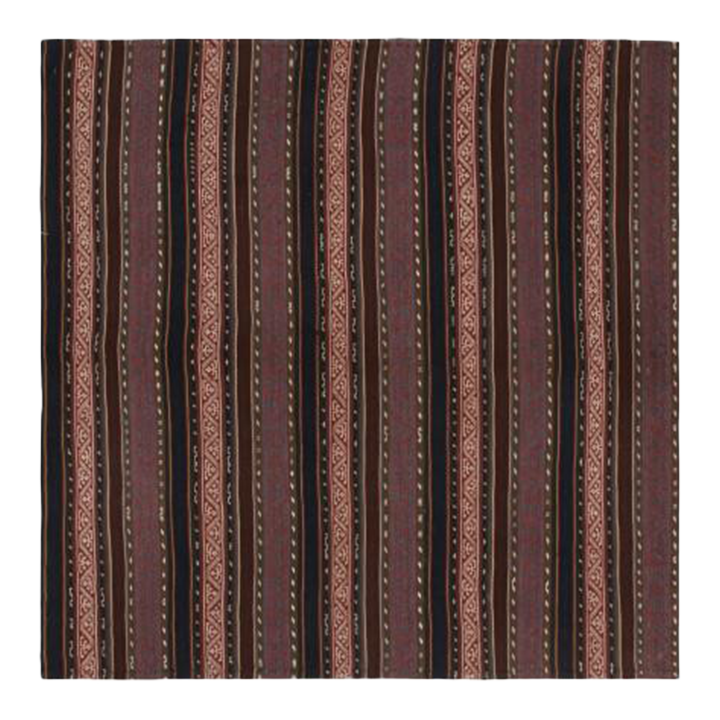 1950s Vintage Persian Jajim Kilim in Red, Blue & Brown Patterns by Rug & Kilim