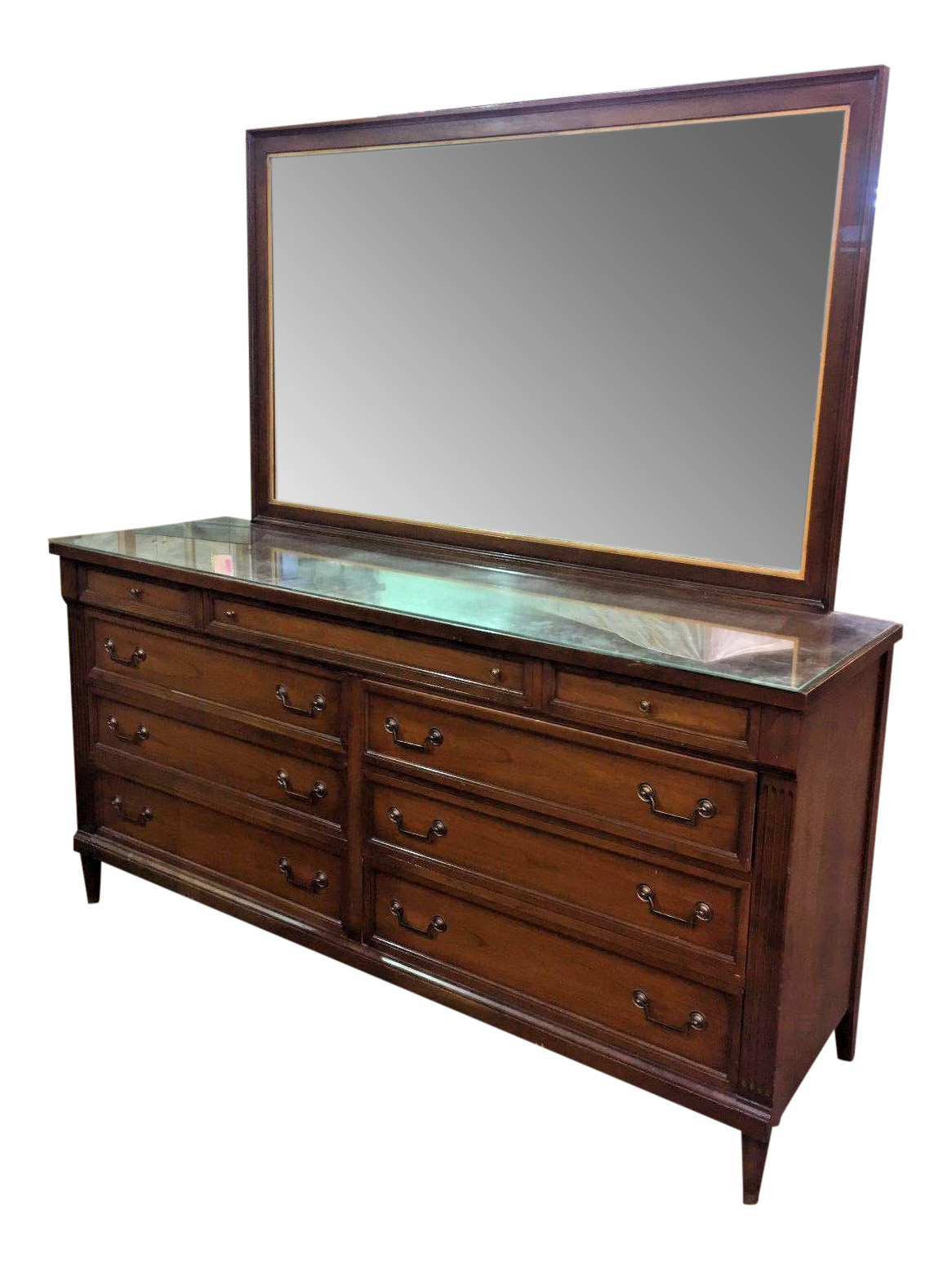 Phenix Furniture Co. MidCentury Modern Dresser with Mirror Chairish