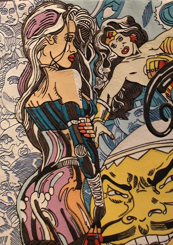 ERRÓ, Wonder Woman, Paper
