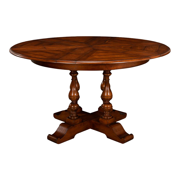 Early English Style Round Extension Dining Table Chairish