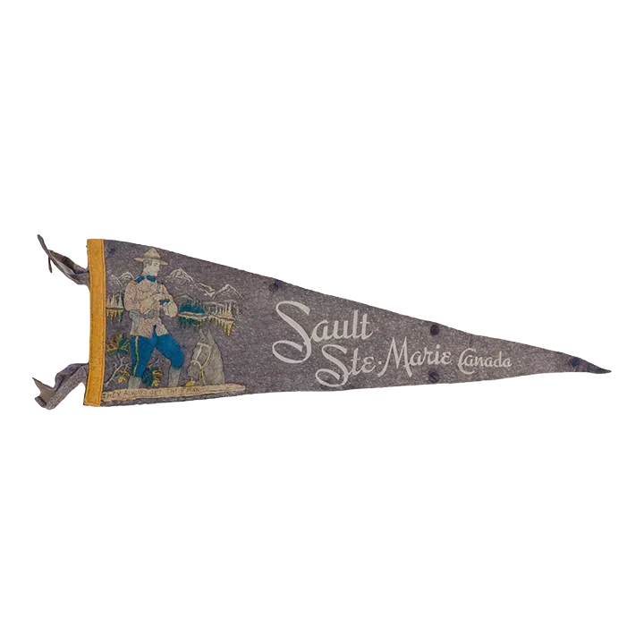 Sault Ste. Marie Canada Felt Flag Pennant Chairish