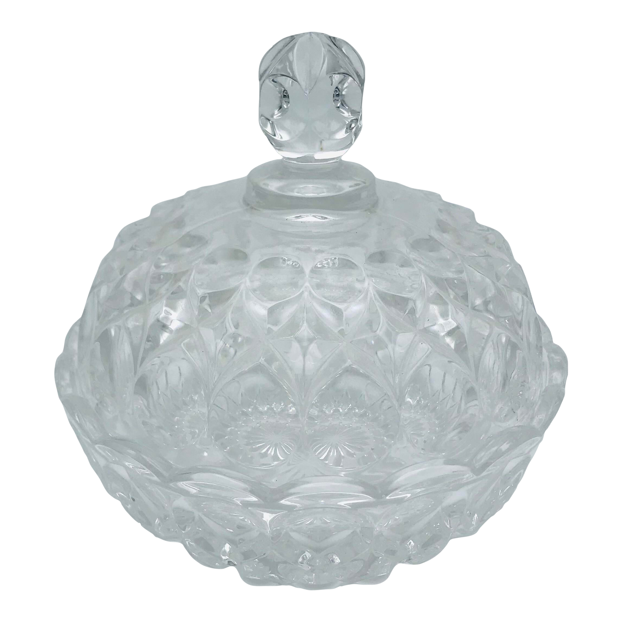 Vintage Nachtmann Anglia Lidded Candy Dish Bowl Fine Bavarian Crystal