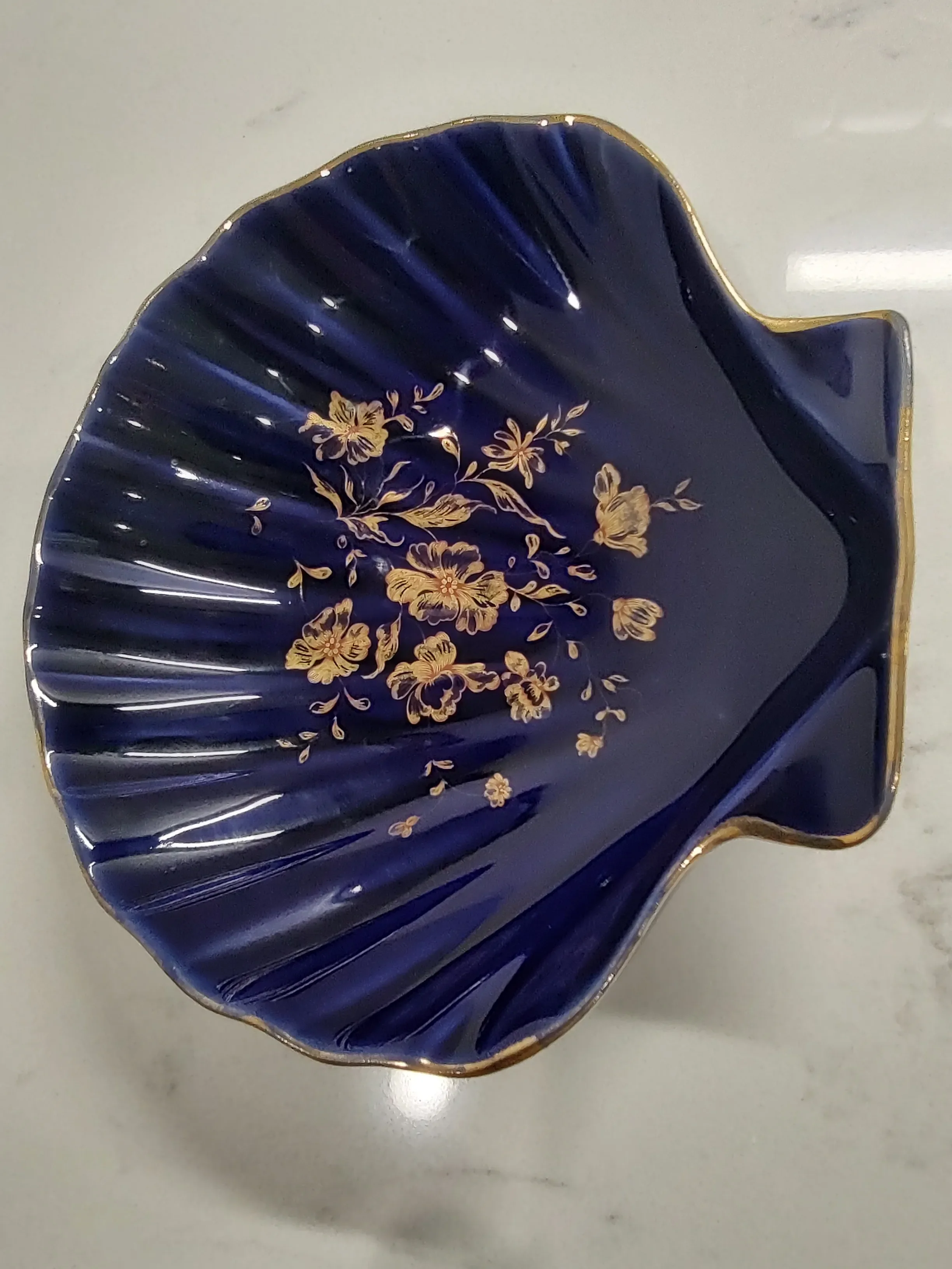 Vintage 1940s Porcelain Limoges Castel France 22k Gold Decorative