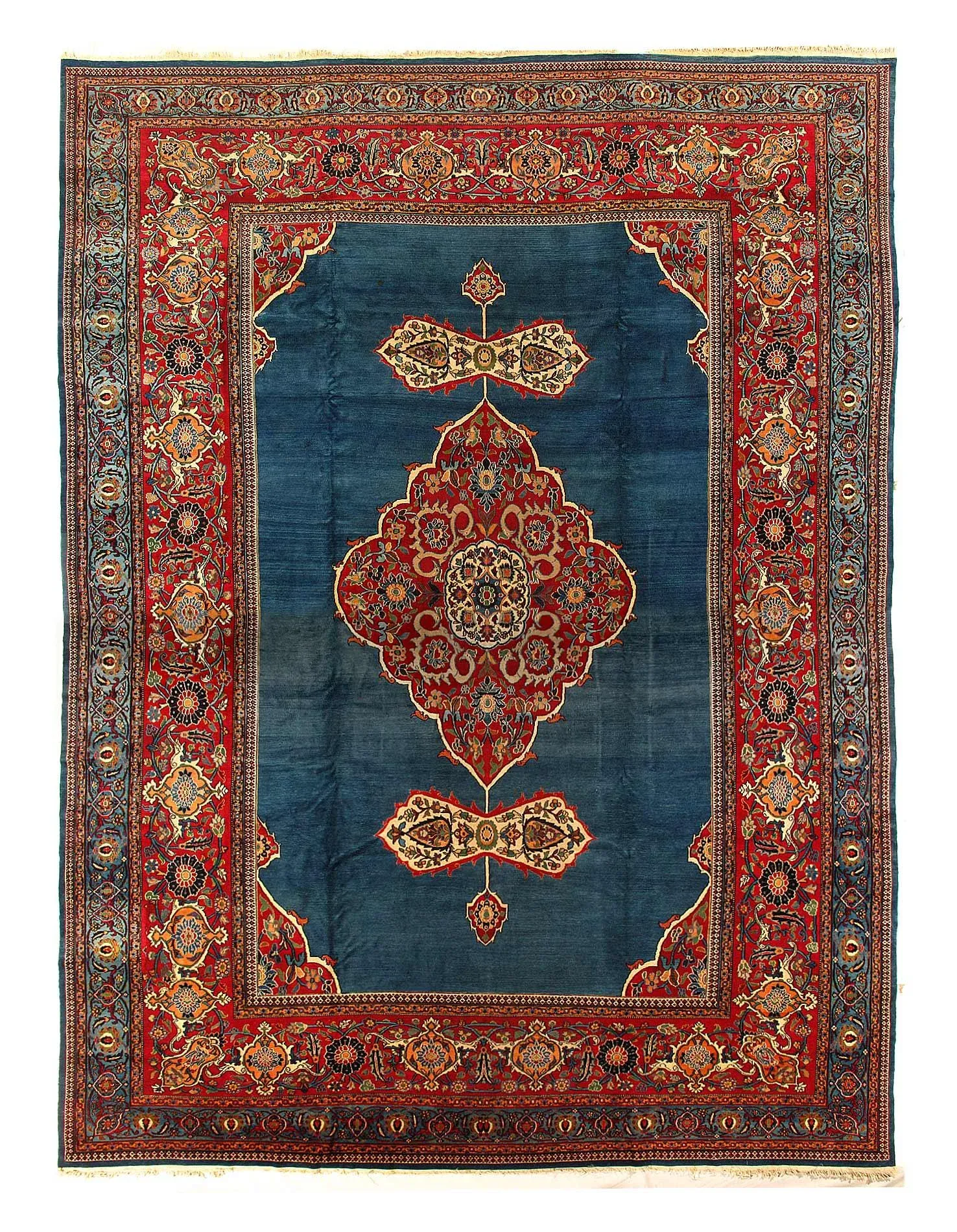 Pasargad DC Original Persian Mashad Antique Rug | Chairish