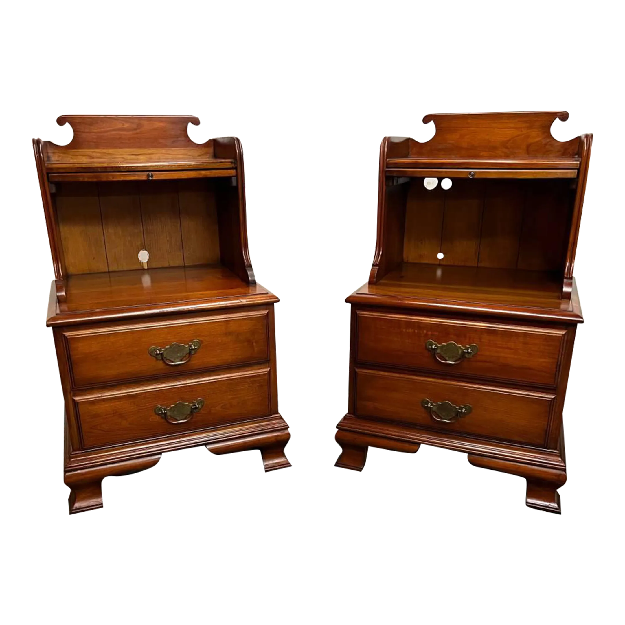 Mid 20th Century Pair of Pennsylvania House Solid Cherry