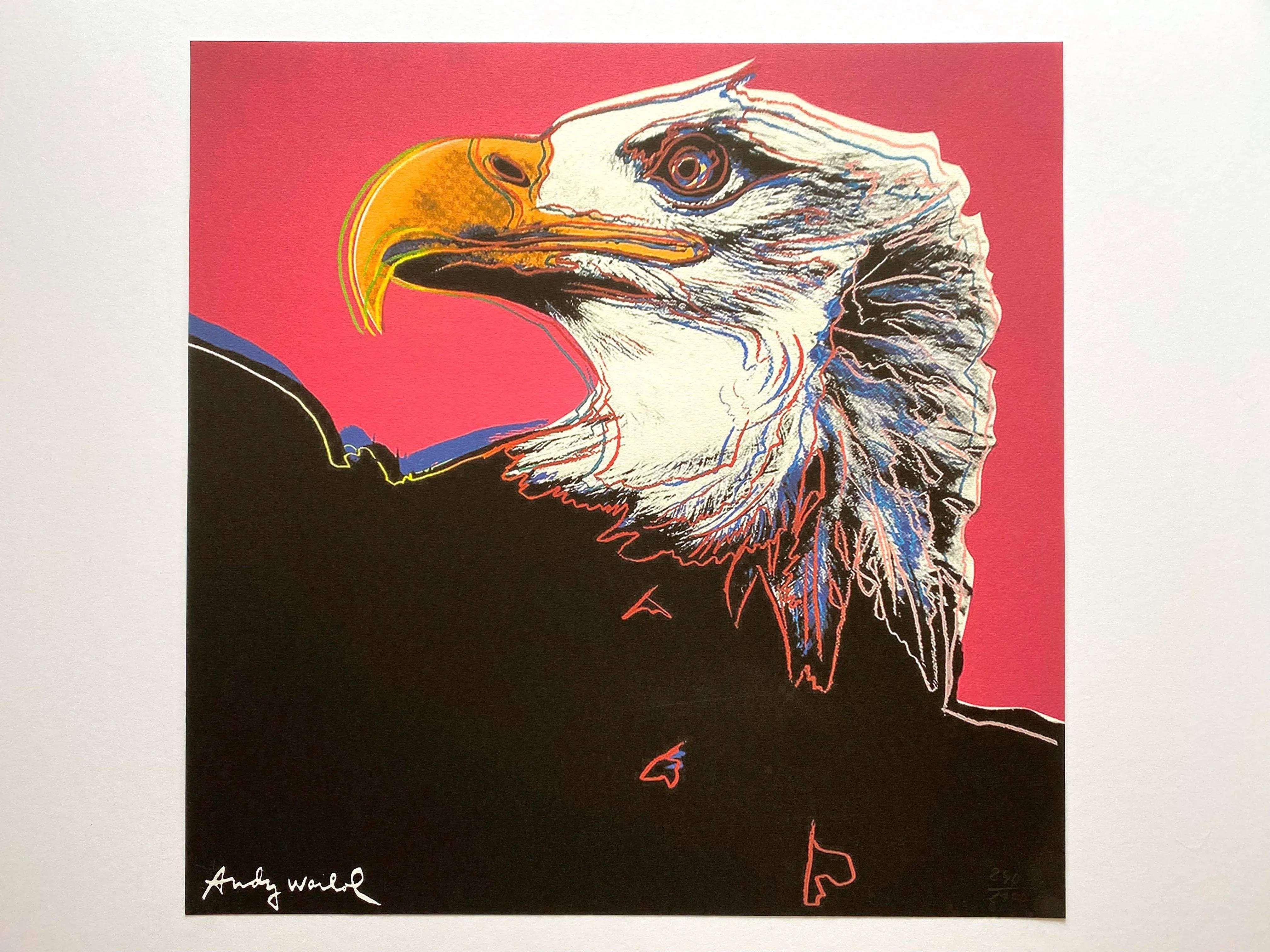 WARHOL、BALD EAGLE、希少画集画、新品高級額、額装付 ANDY WARHOL | BALD EAGLE (SEE F. & S. IIB.296) | Important