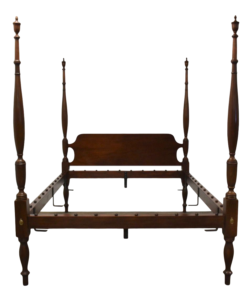 Henkel Harris Solid Mahogany Queen Bed Chairish