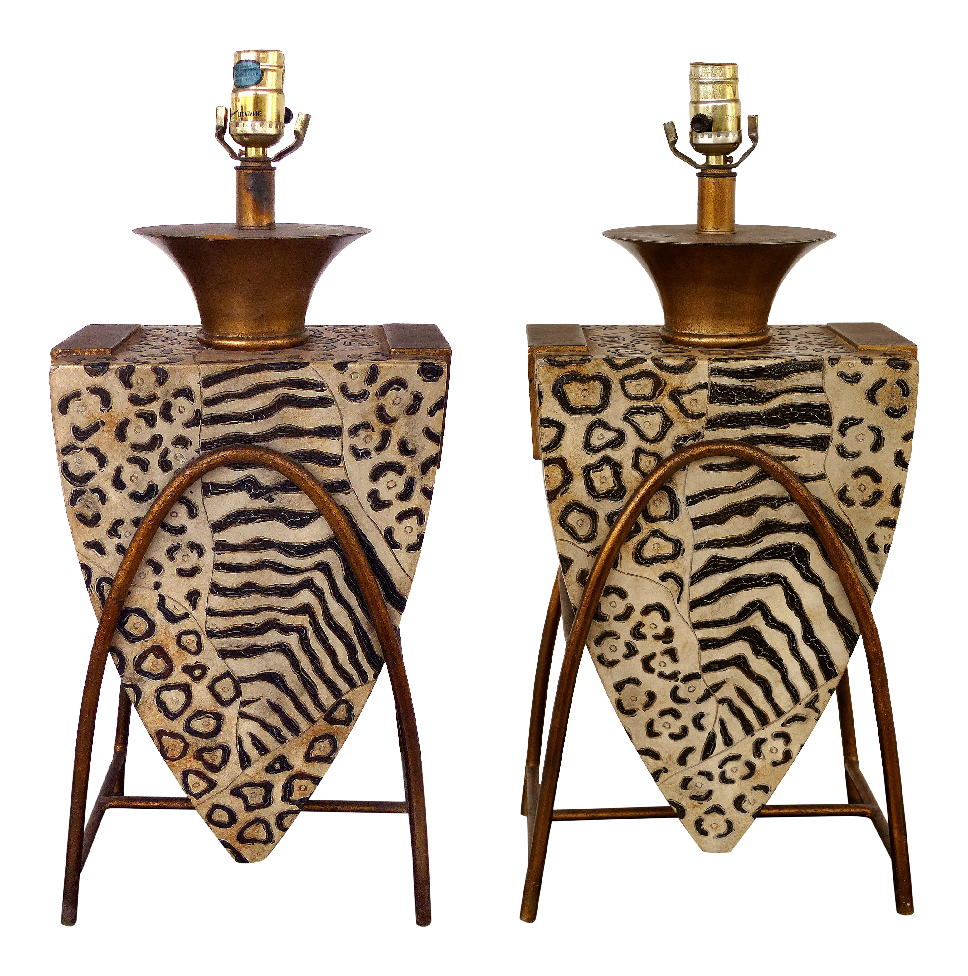 animal print table lamp