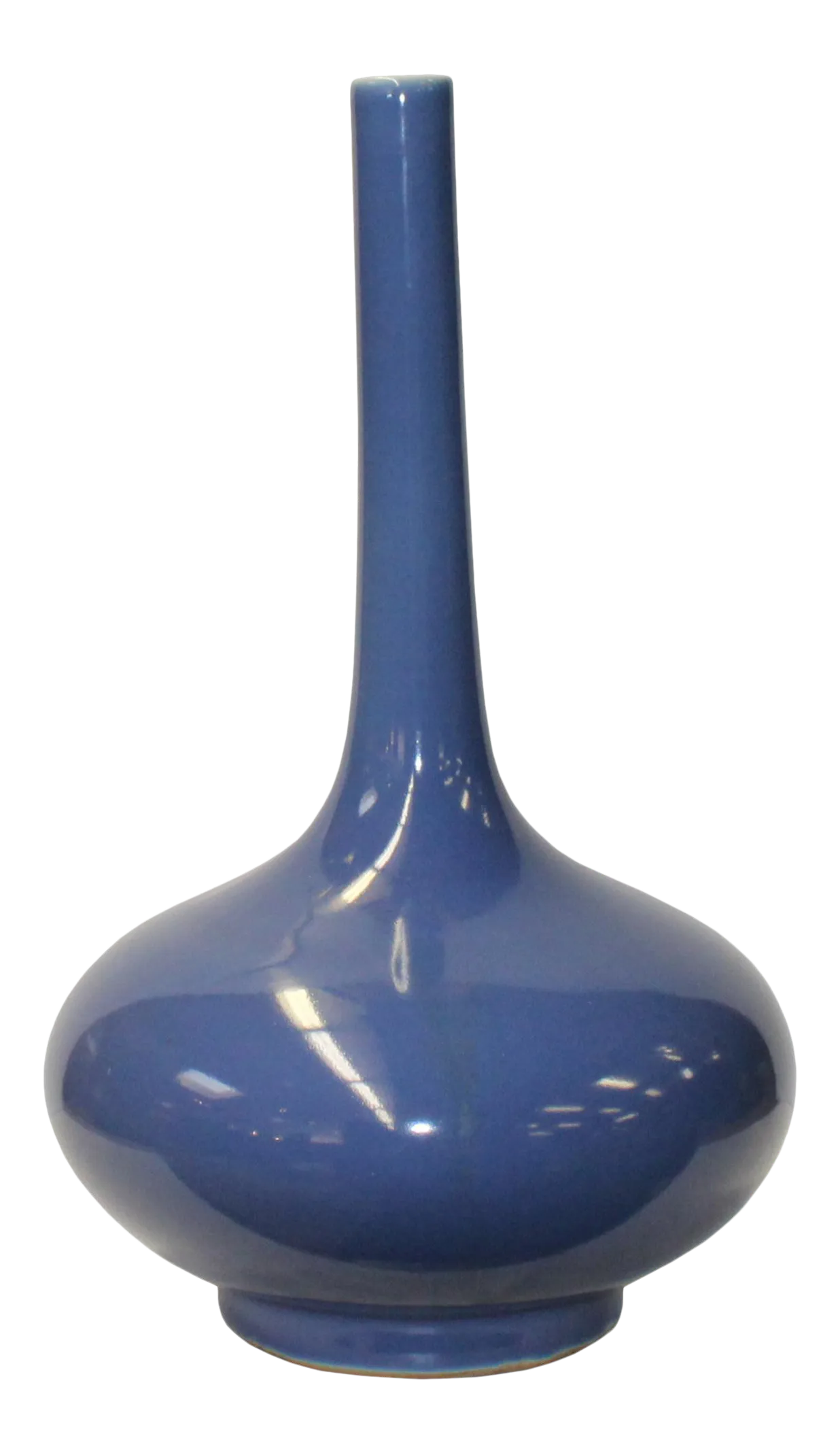 Large Midnight Blue Gilded Draped Vase Croisiere