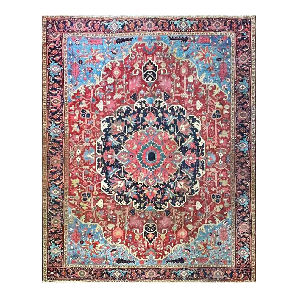 Early 20th Century Antique Persian Heriz, Serapi Oriental Carpet ,9' X
