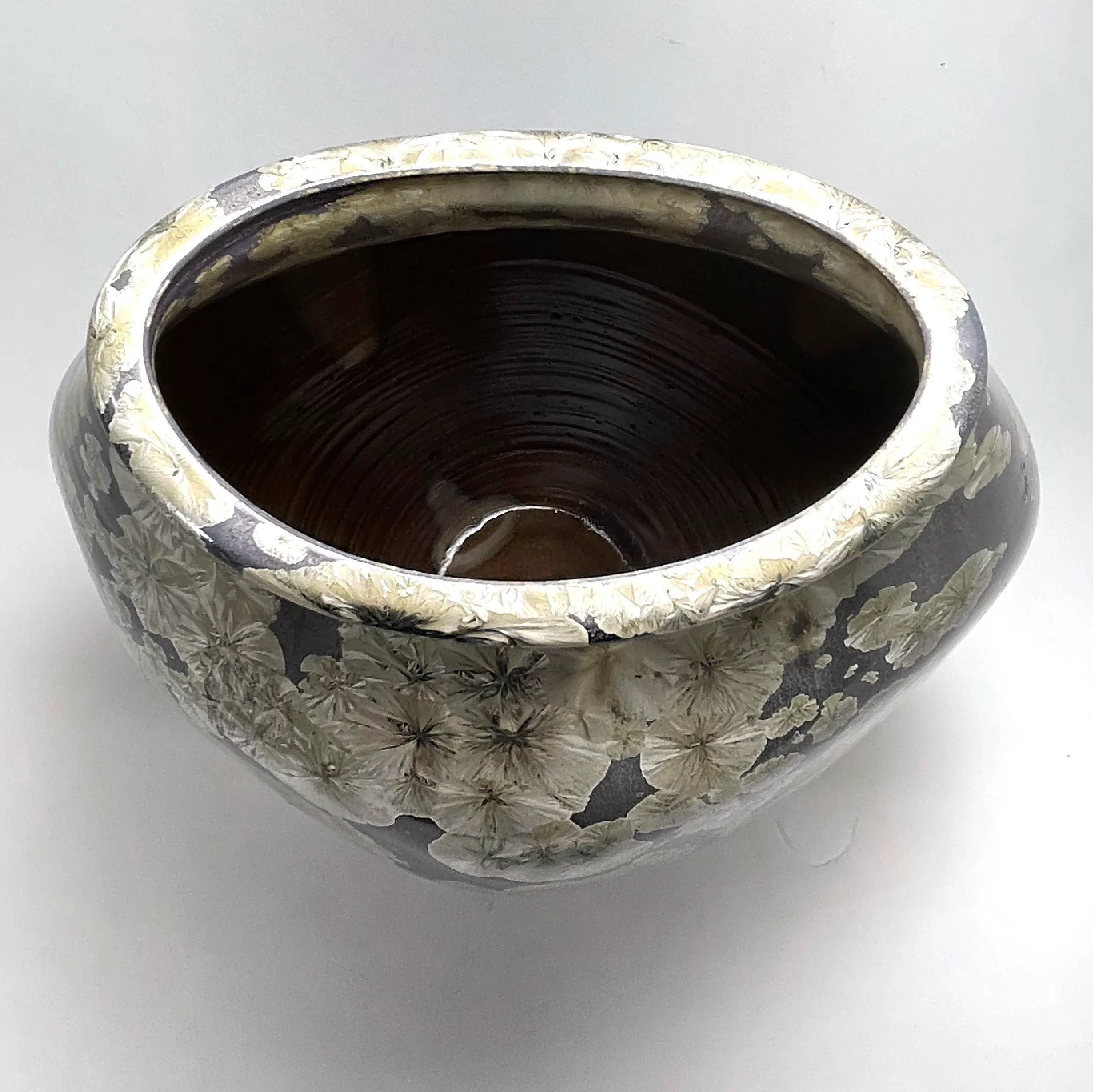 Large Crystaline Vase by Doug Johnson / Pepperwood Pottery
