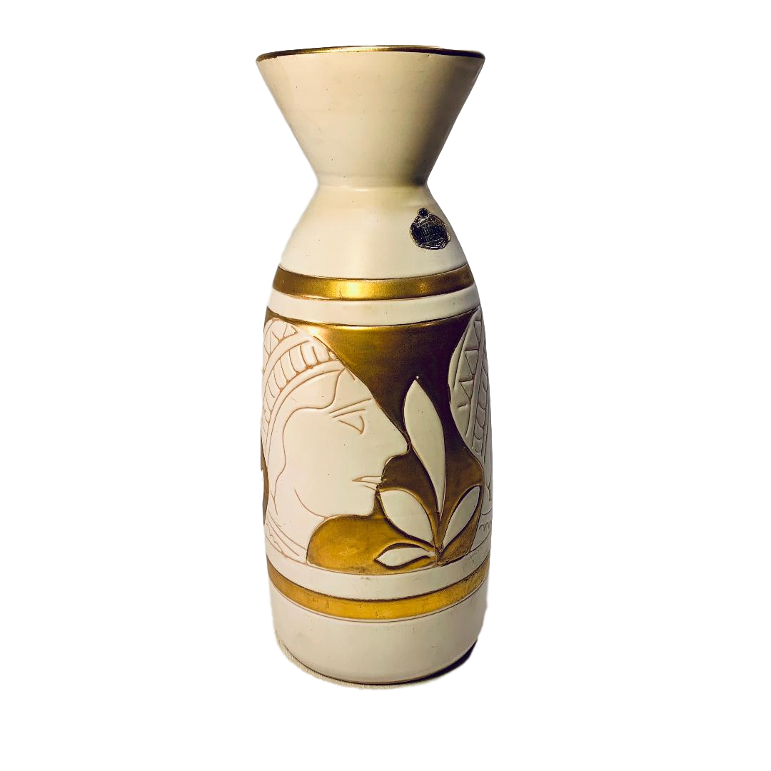 Vintage Guildcraft Italian Egyptian Revival Mid Century Vase Chairish