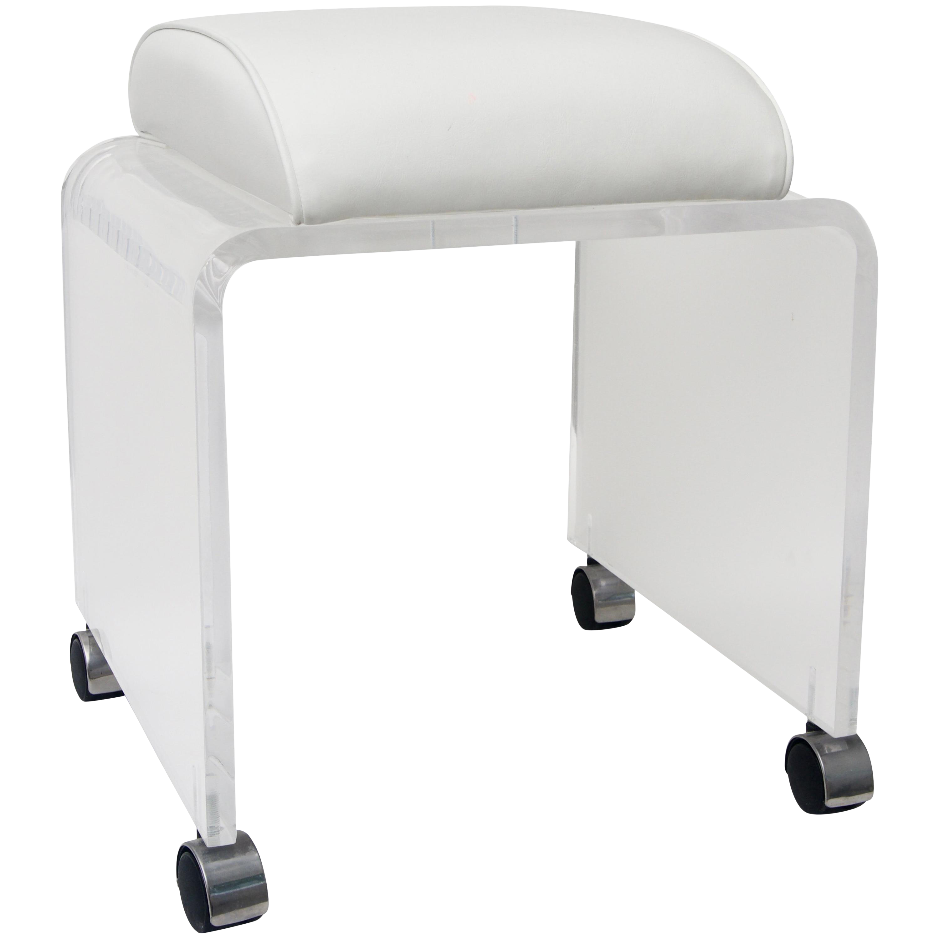 MidCentury Modern Lucite Vanity Bench Chairish