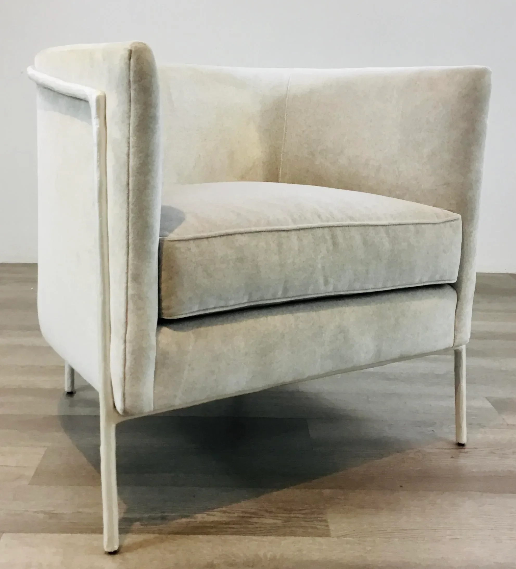 Caracole Modern White and Gray Branching Out Club Chair