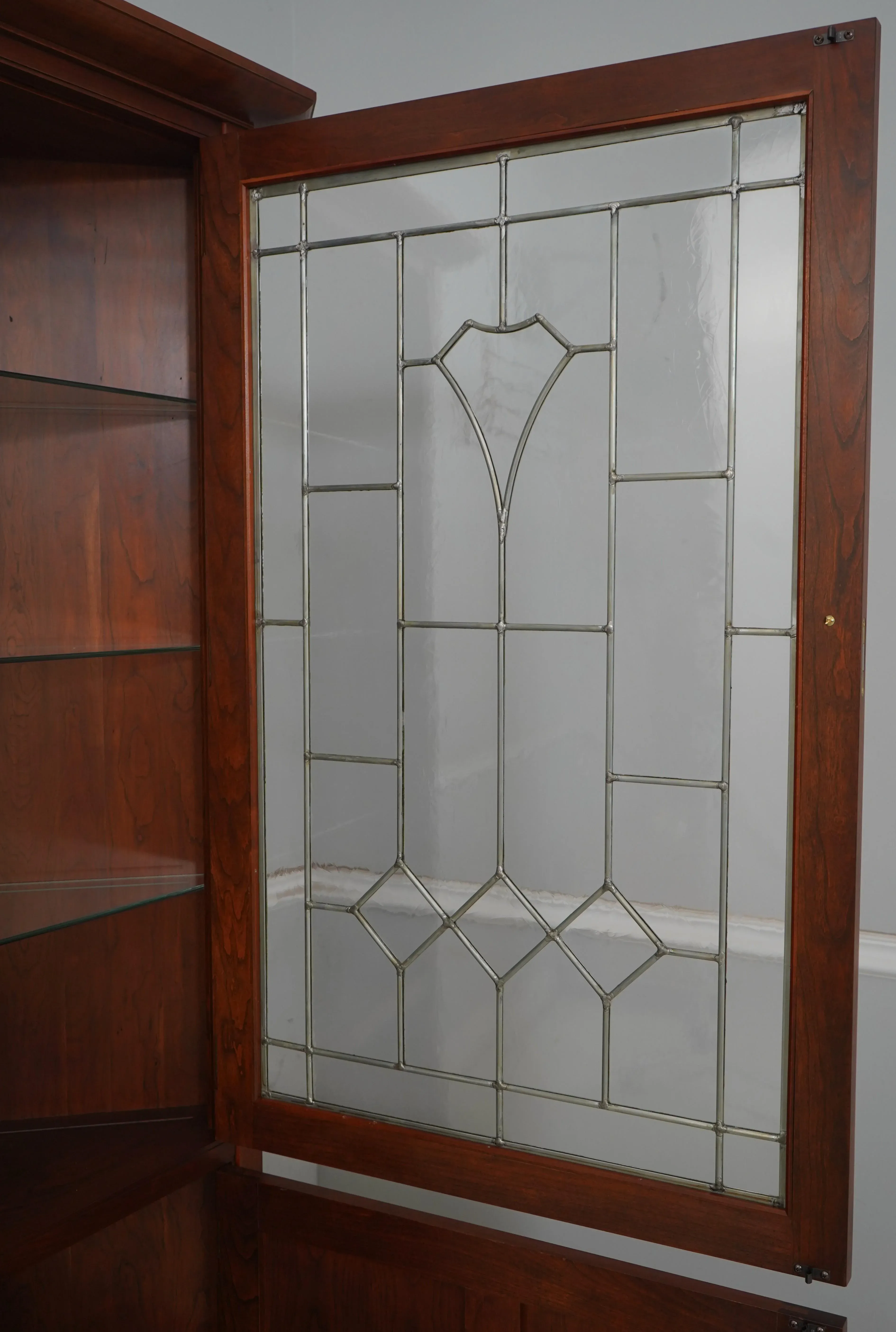 Stickley Arts & Crafts Mission Cherry Corner Cabinet
