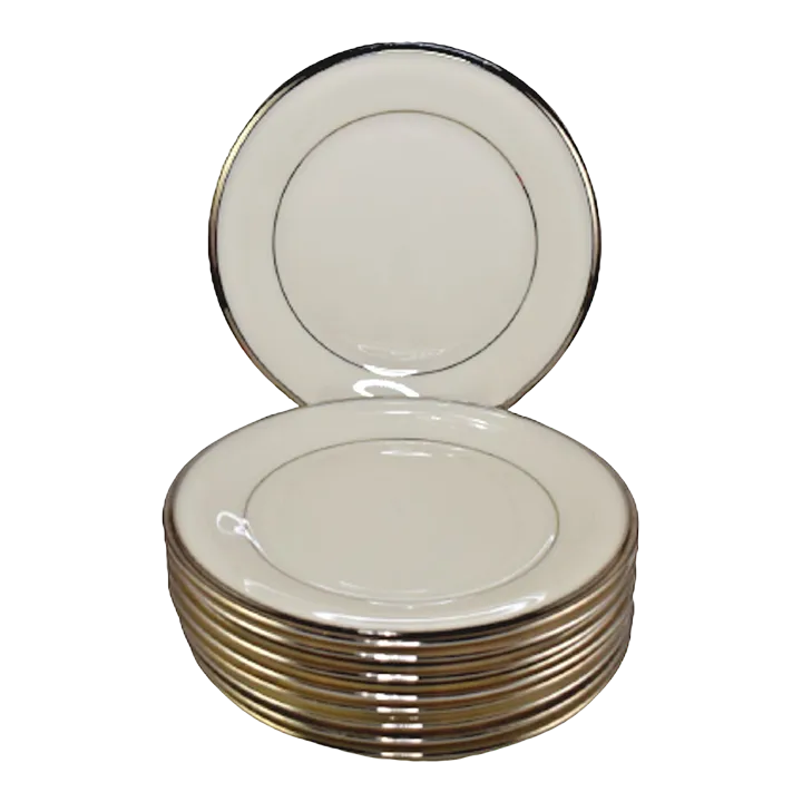 Late 19th Century Lenox Solitaire Bread/Dessert Plates Set of 9 Chairish