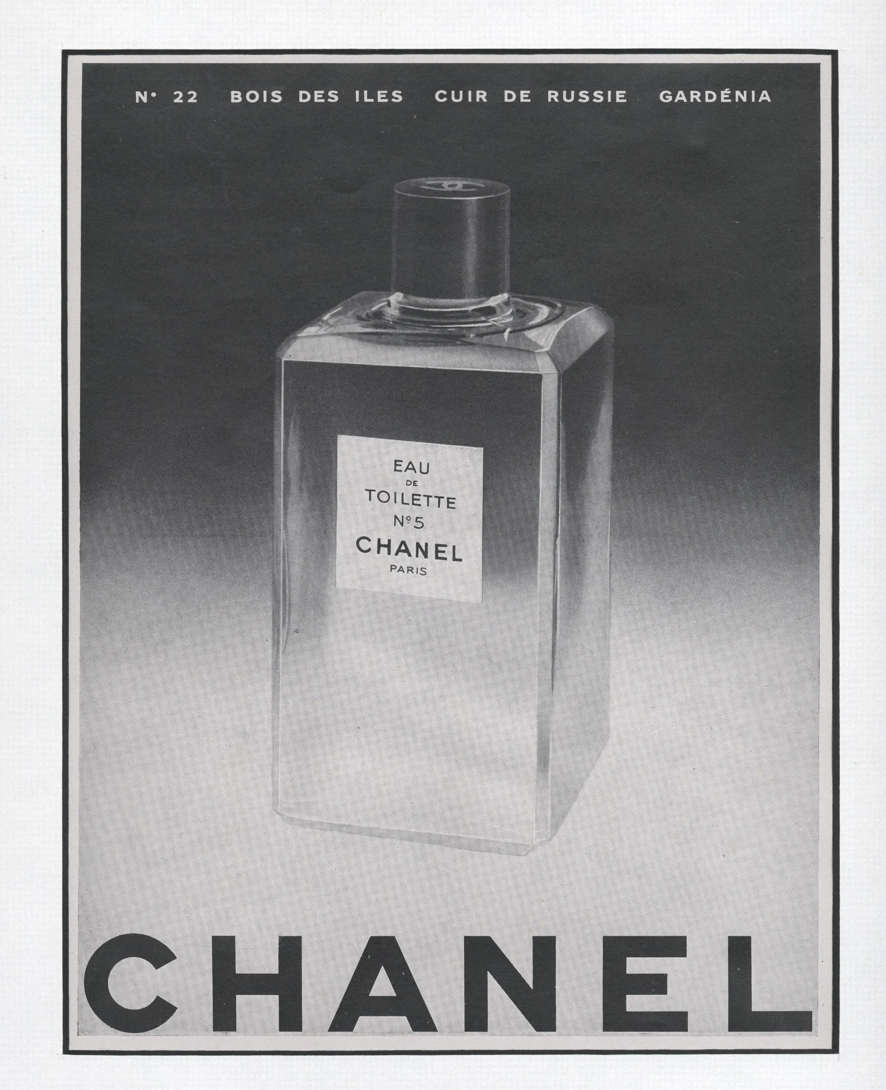 1954 Mid-Century Vintage French Advertisement Print- Chanel No. 5