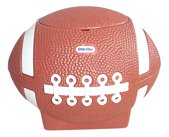 Large Football Toy Storage Box in Plastic from Little Tikes, 1970s