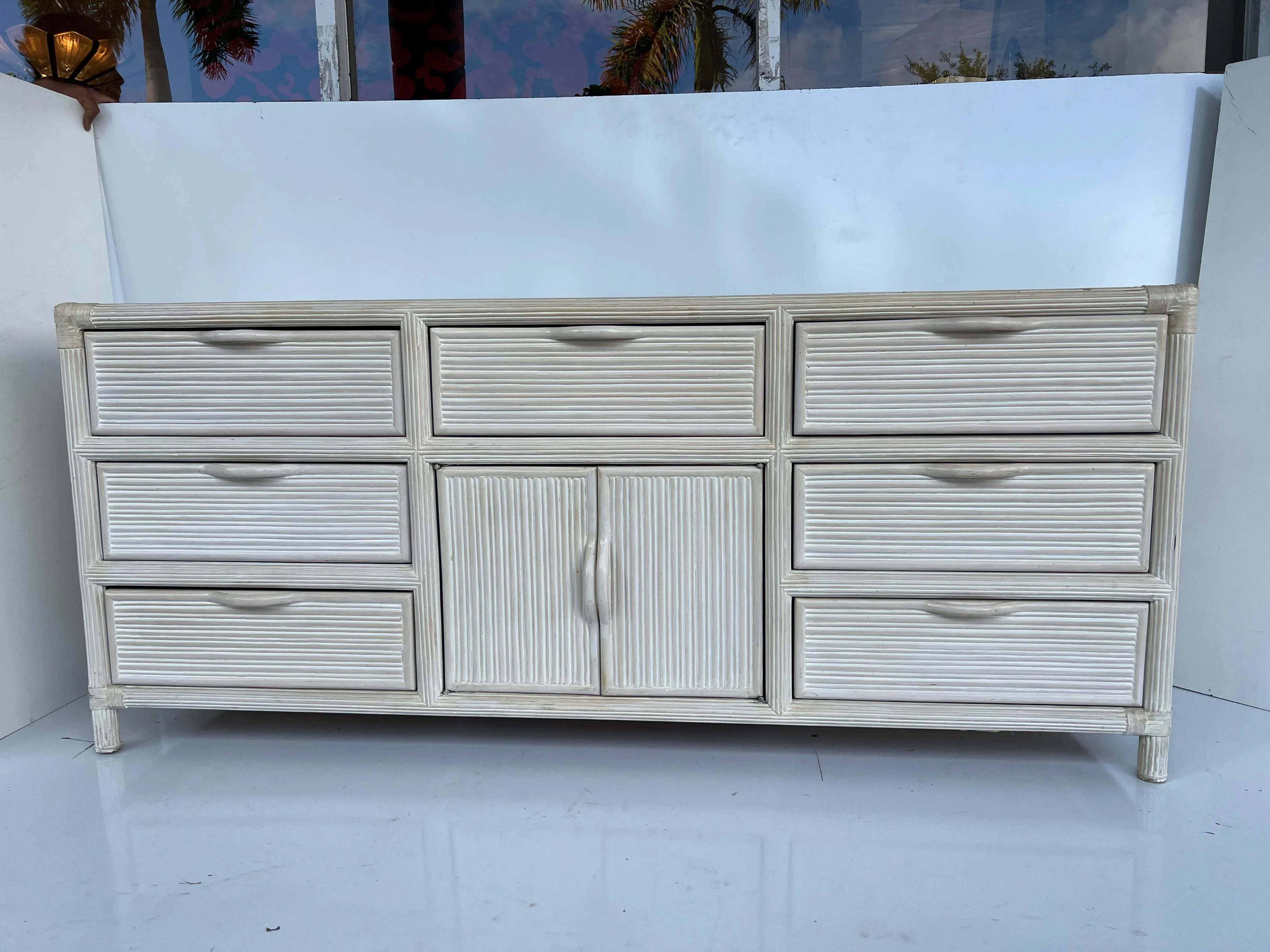 Vintage Coastal Pencil Reed Rattan and Leather Wrapped Dresser is available  for purchase on au PAY Market - Imported Goods Online Store Co.Ltd. | au  PAY Market - Online Shopping Site