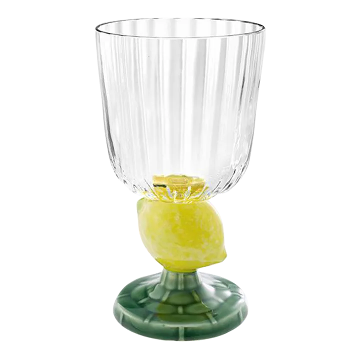 Bordallo Pinheiro Carmen Goblet, Lemon