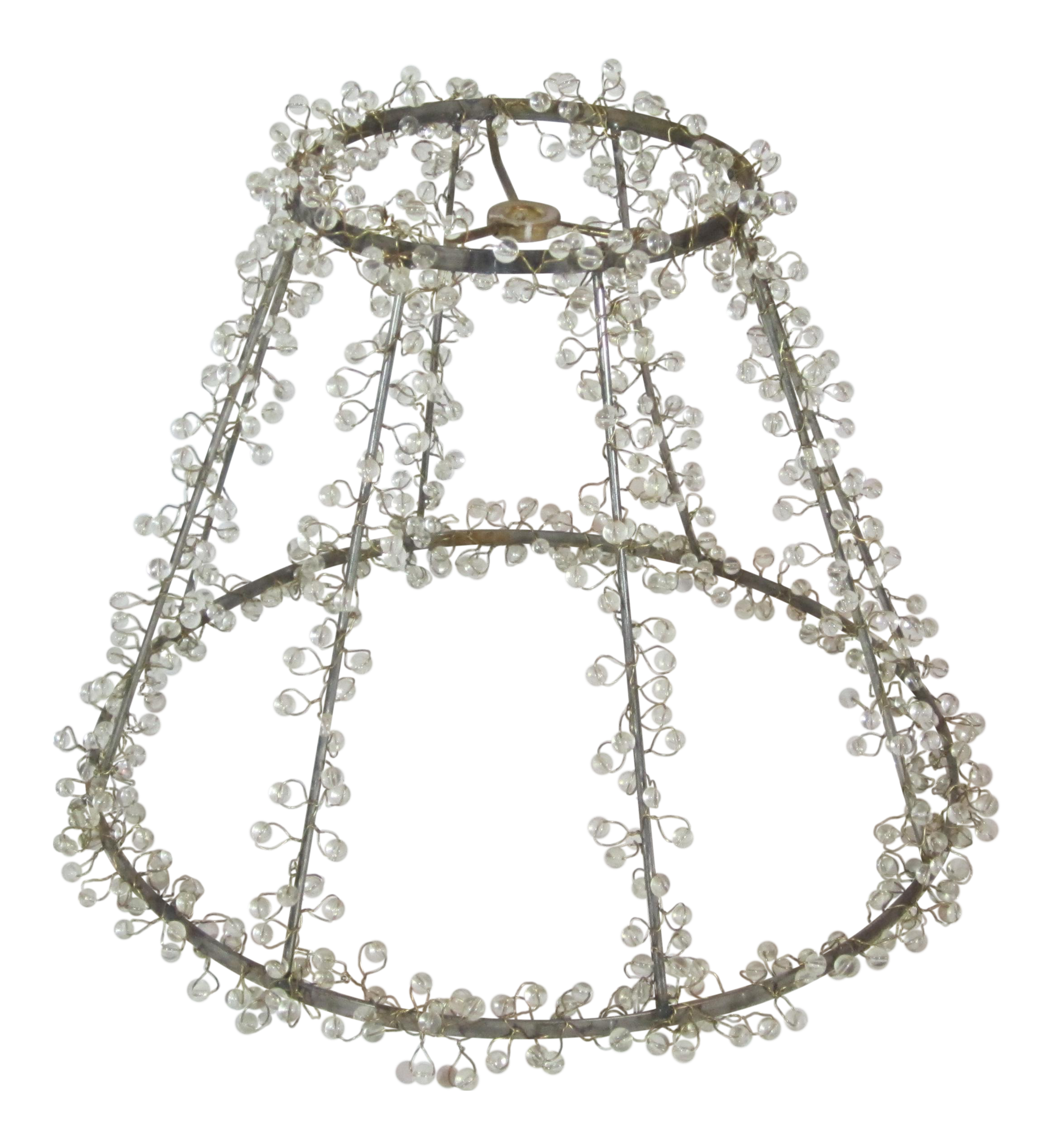 Beaded Lamp Shade Frame Chairish