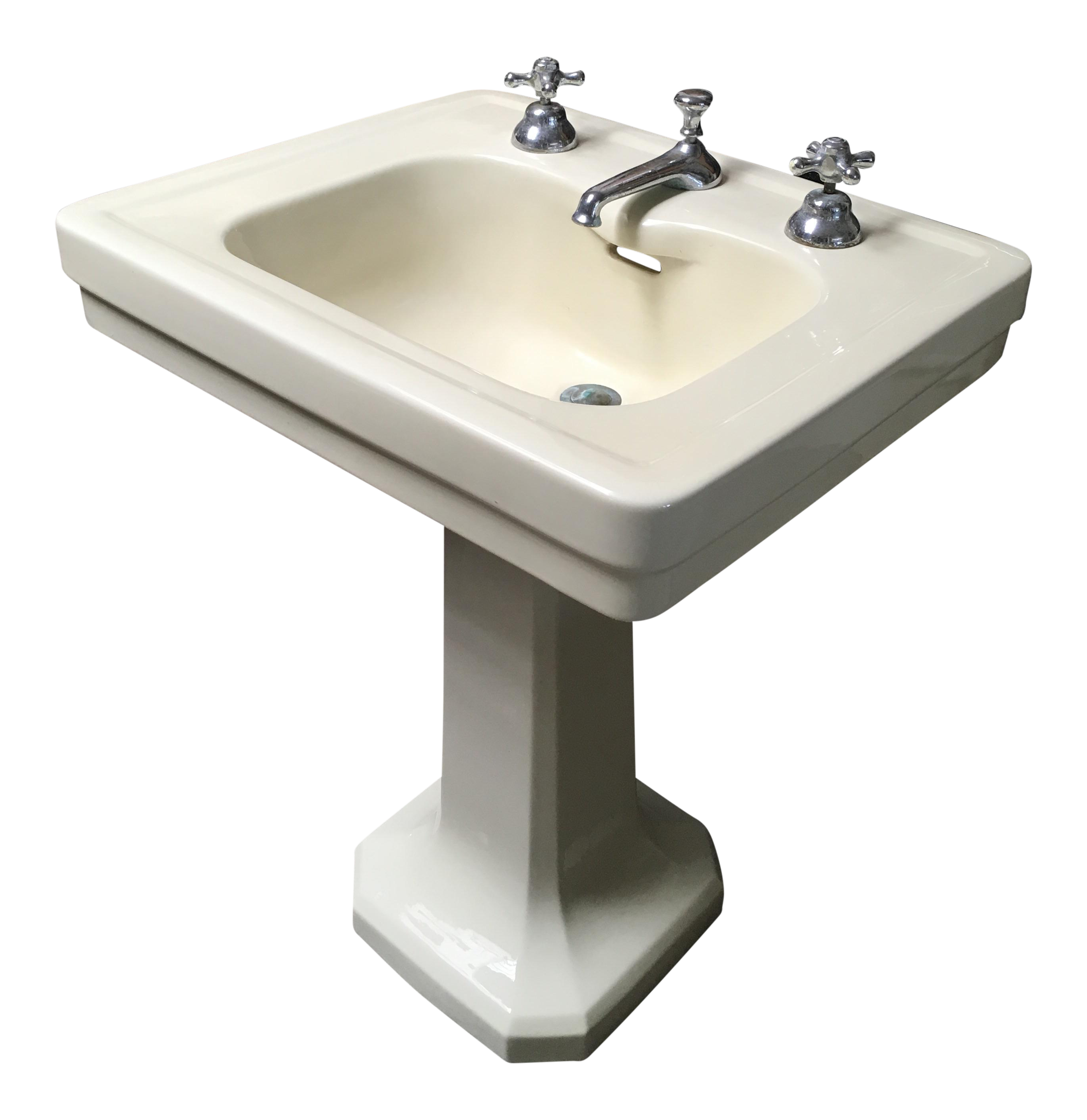 American Standard Antique Art Deco Pedestal Sink Chairish