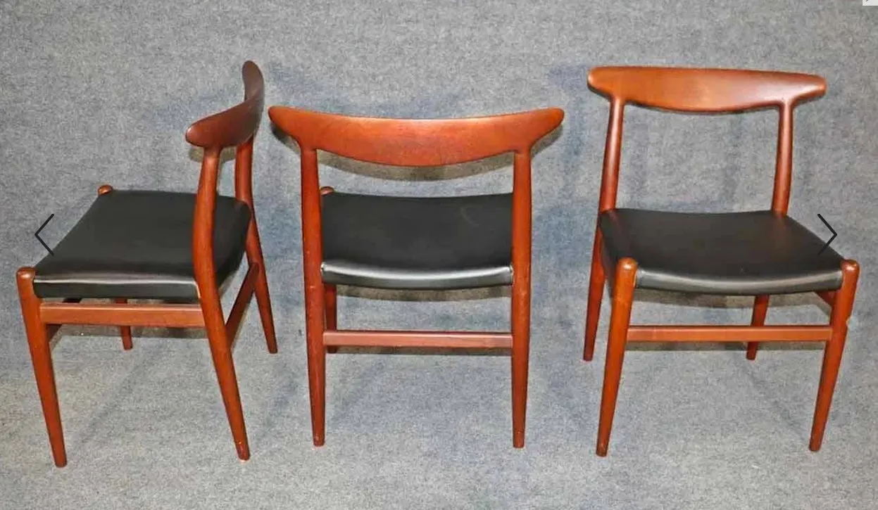 Hans Wegner W2 Dining Chairs for c.m. Madsen