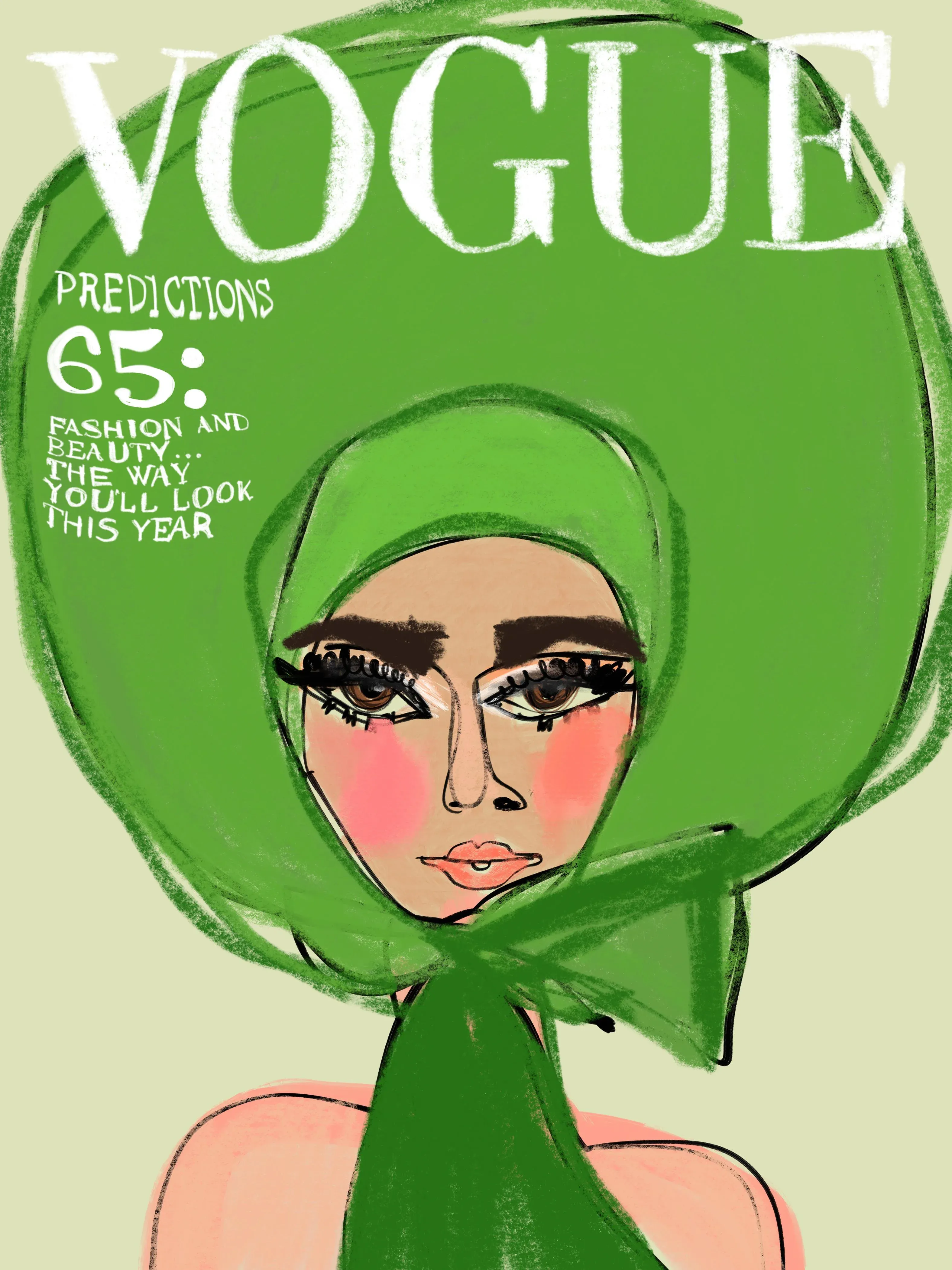 Vogue Cover 65” Contemporary Limited Edition Print by Annie