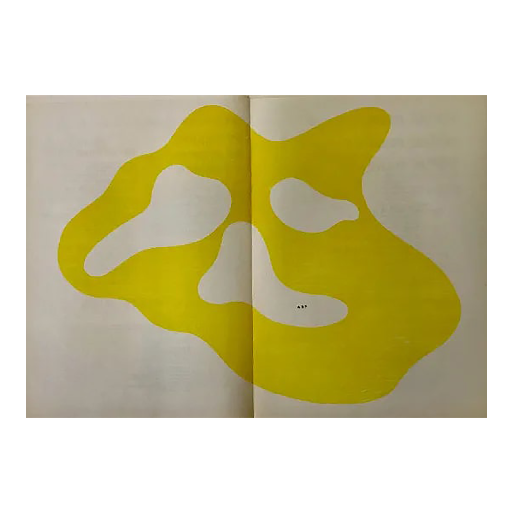 Jean Arp Original Woodcut DM0333d Derriere Le Miroir 1950