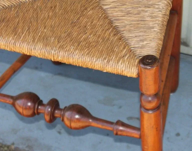 Early 19th C Delaware River Valley Ladder Back Chairs, 2